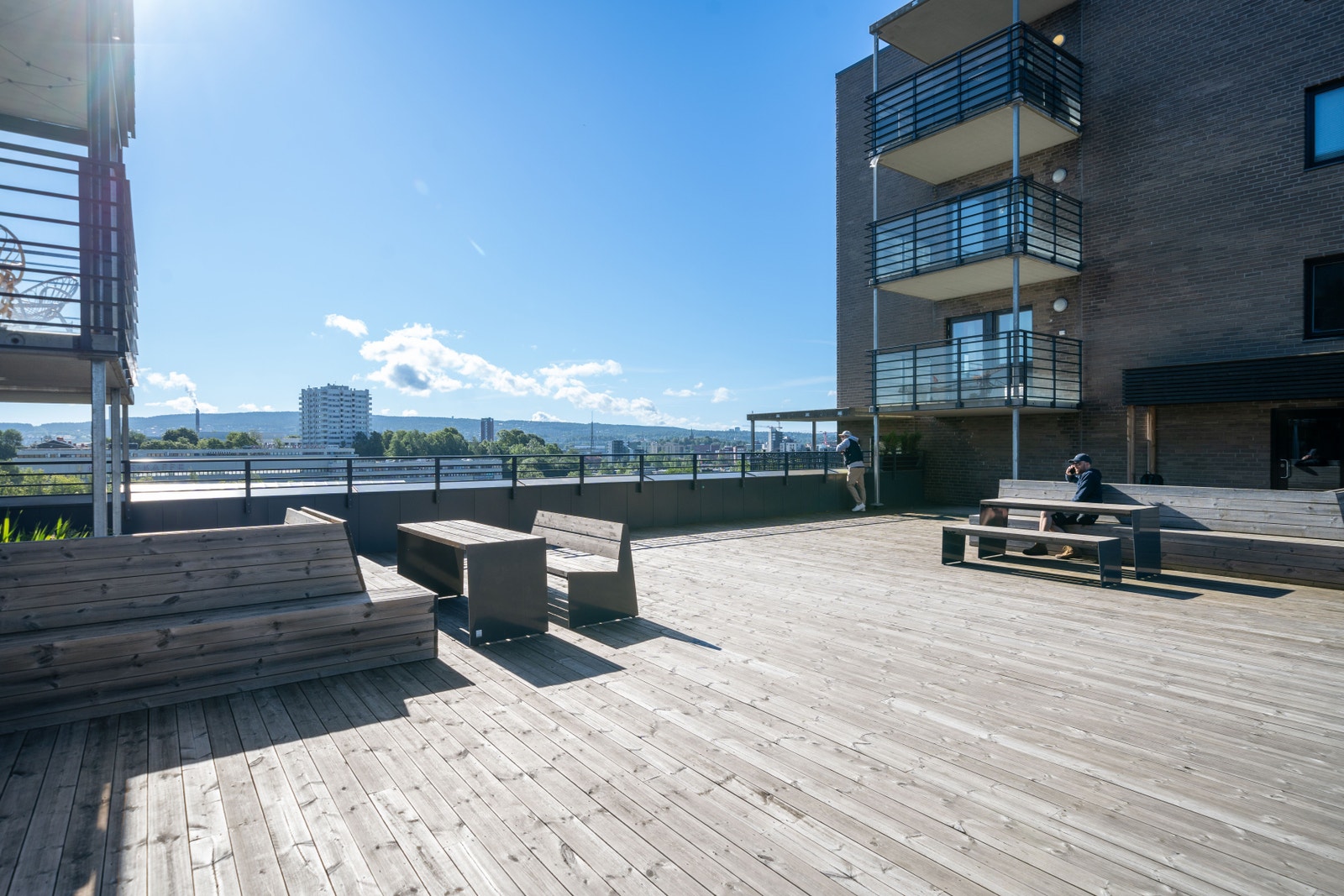 Nydelig felles takterrasse Galleribilde