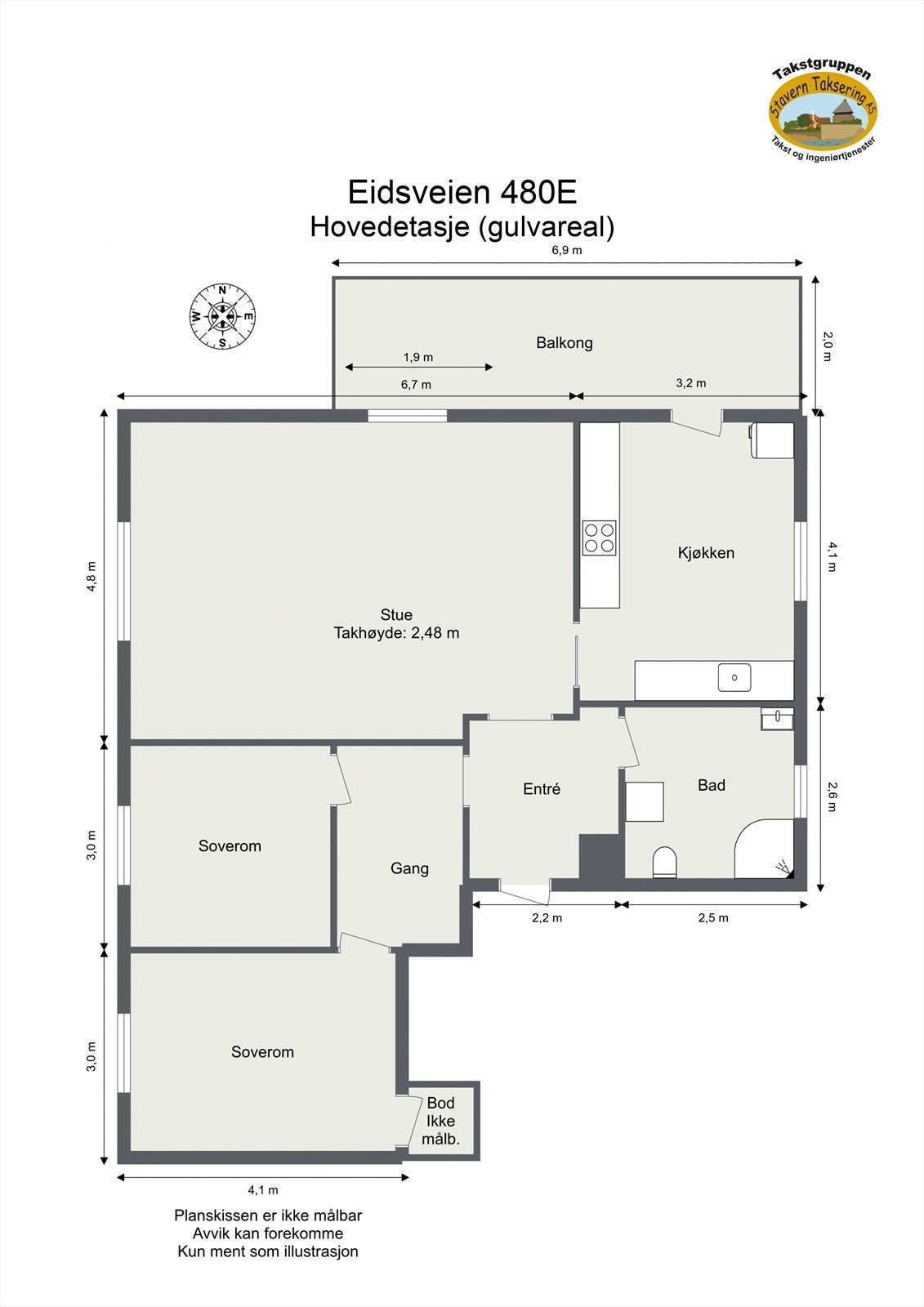Plantegning Galleribilde