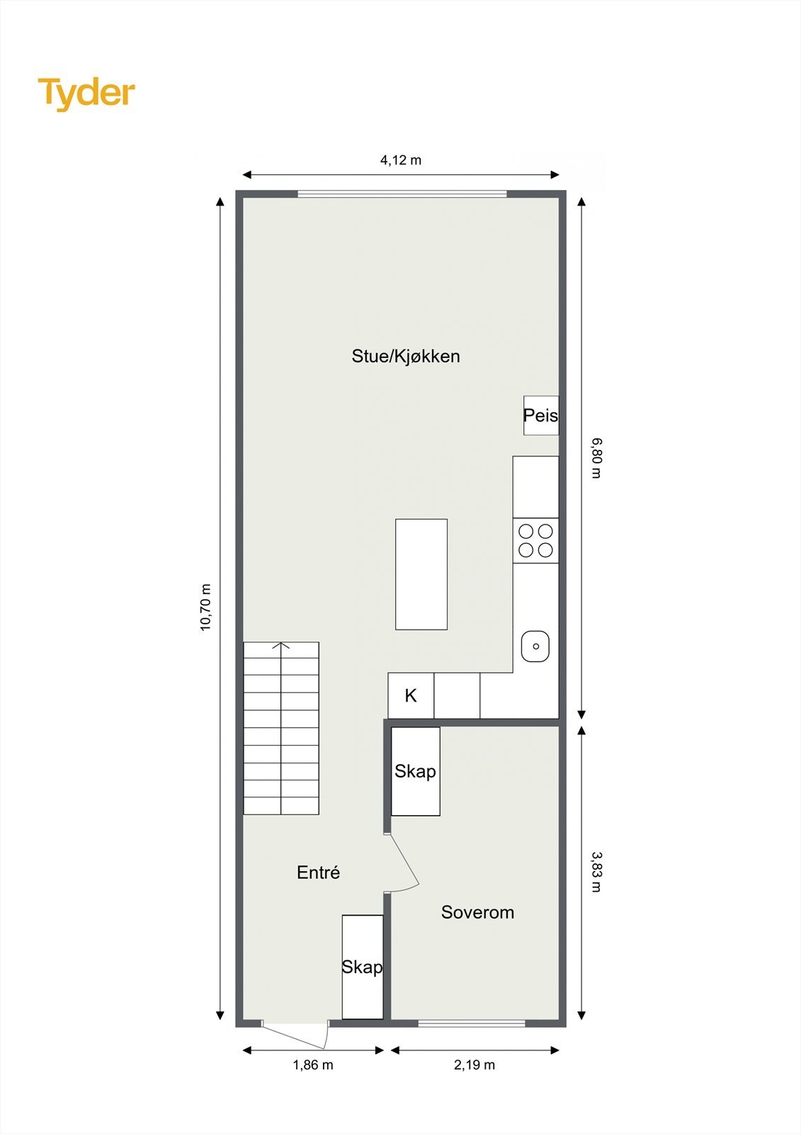 Plantegning 1. Etasje Galleribilde