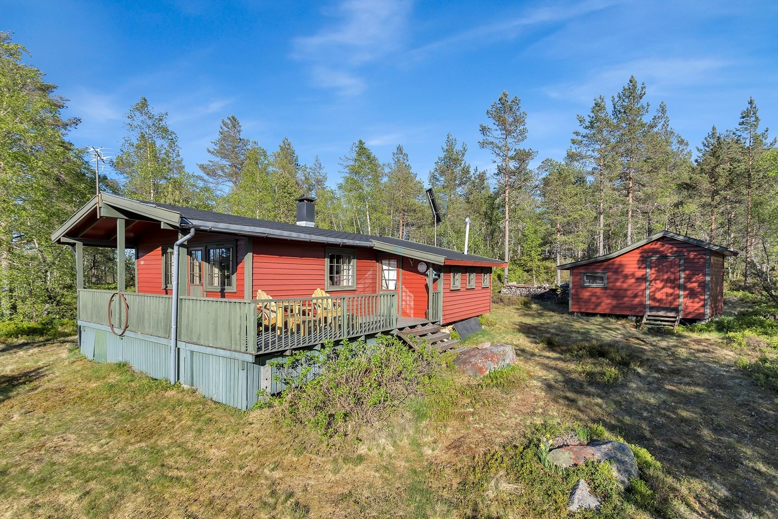 Umiddelbar nærhet til rik natur. Skiløypene går også rett ved Galleribilde
