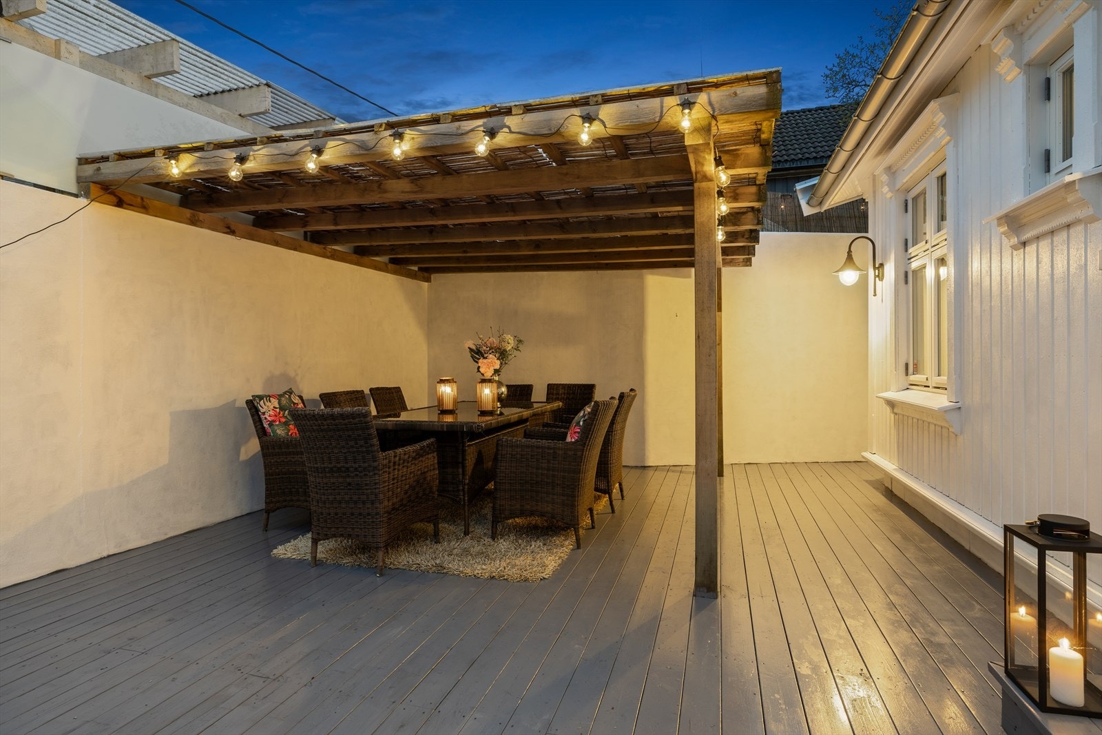 Verandaen er delvis overbygd Galleribilde