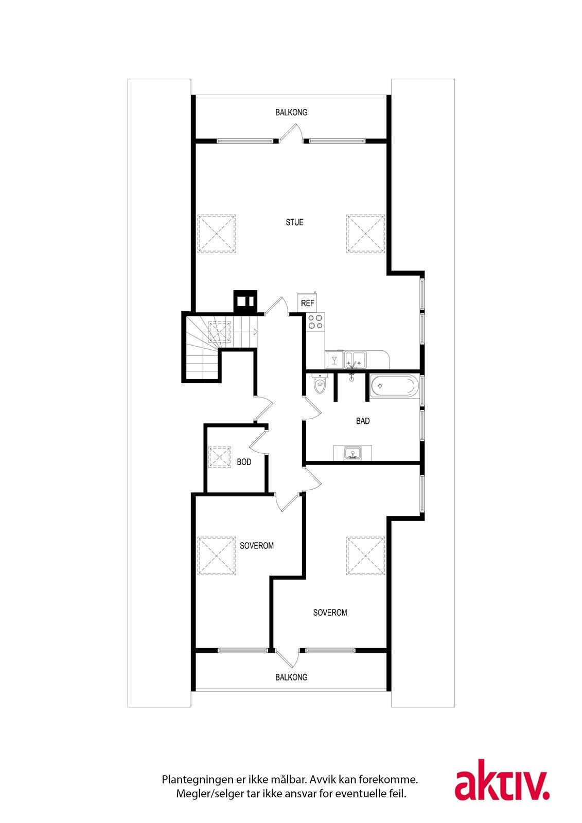 Plantegning 2. etasje Galleribilde