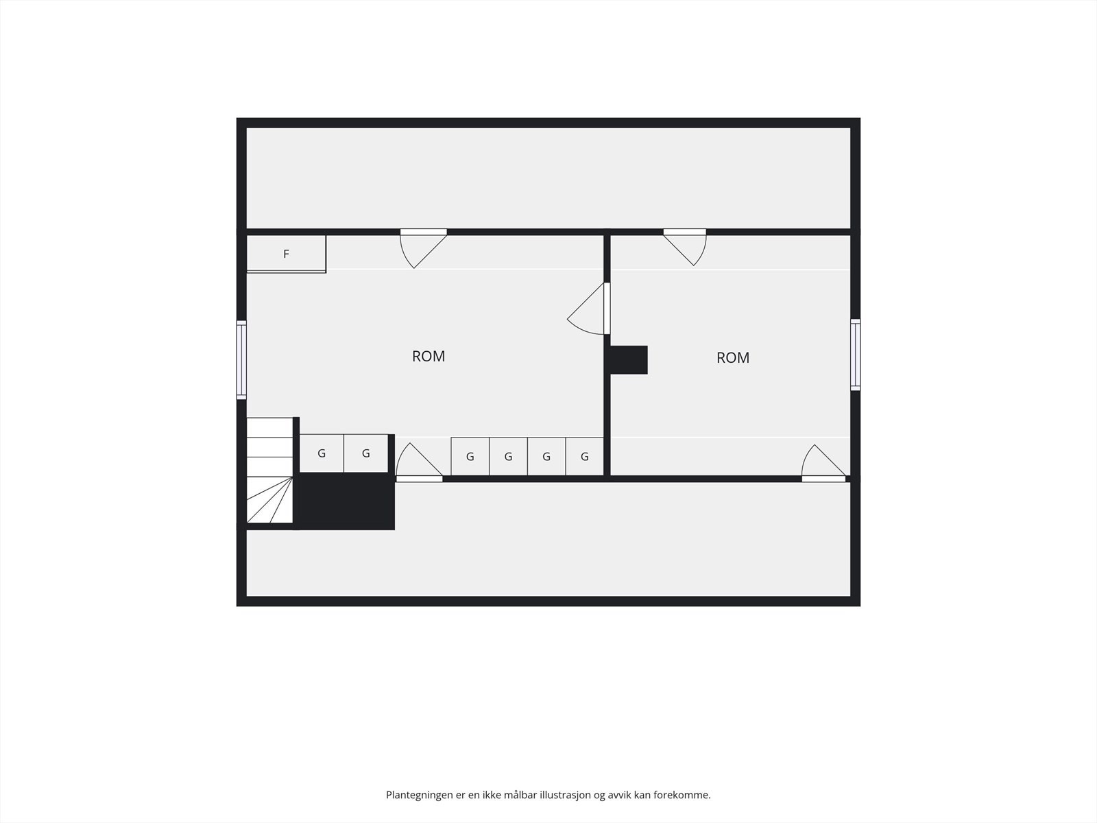 Plantegning loft. Galleribilde