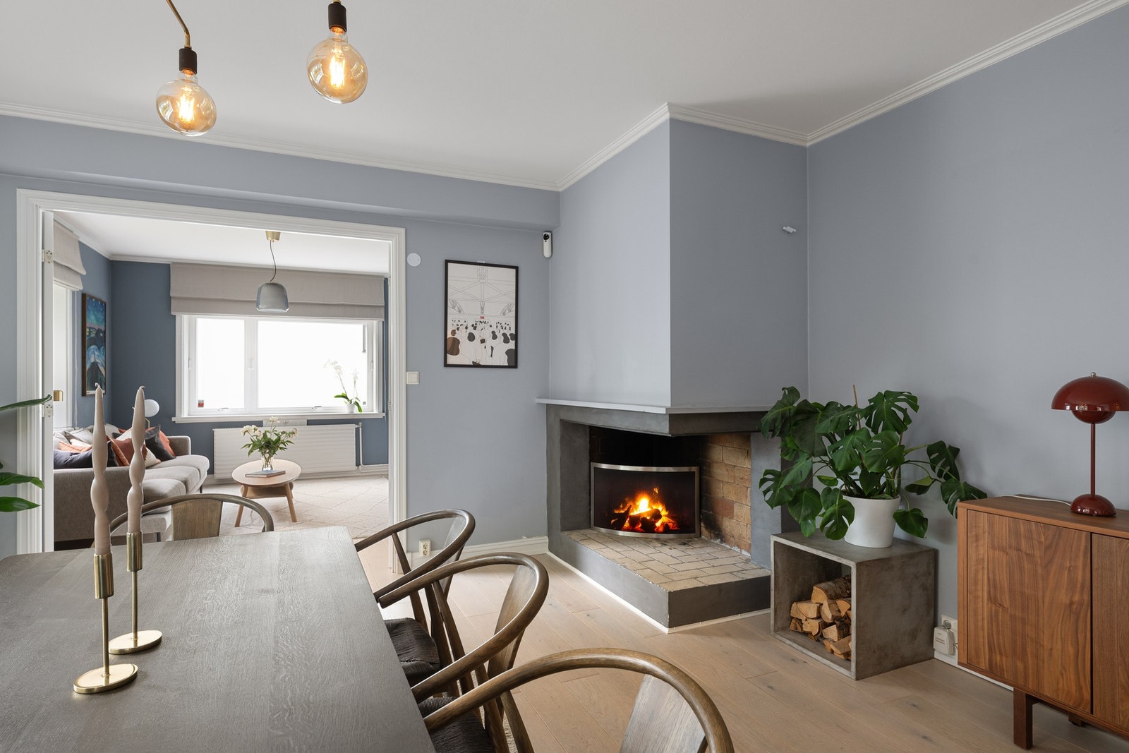Koselig med peis Galleribilde