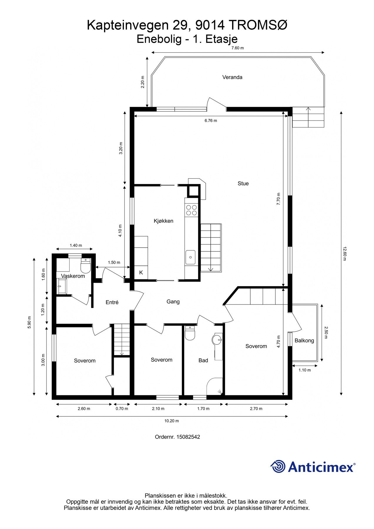 Plantegning 1. etasje Galleribilde