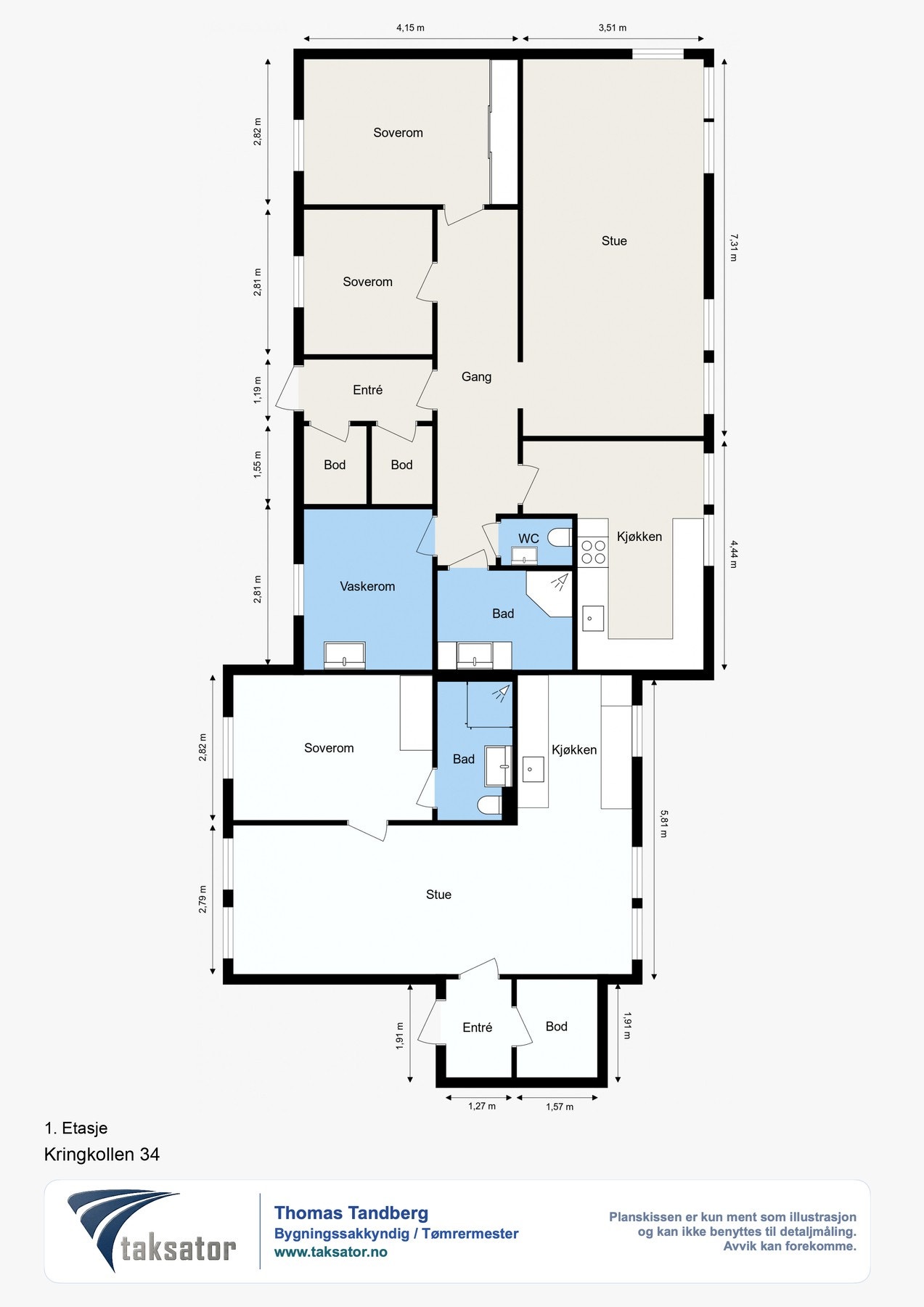Plantegning Galleribilde