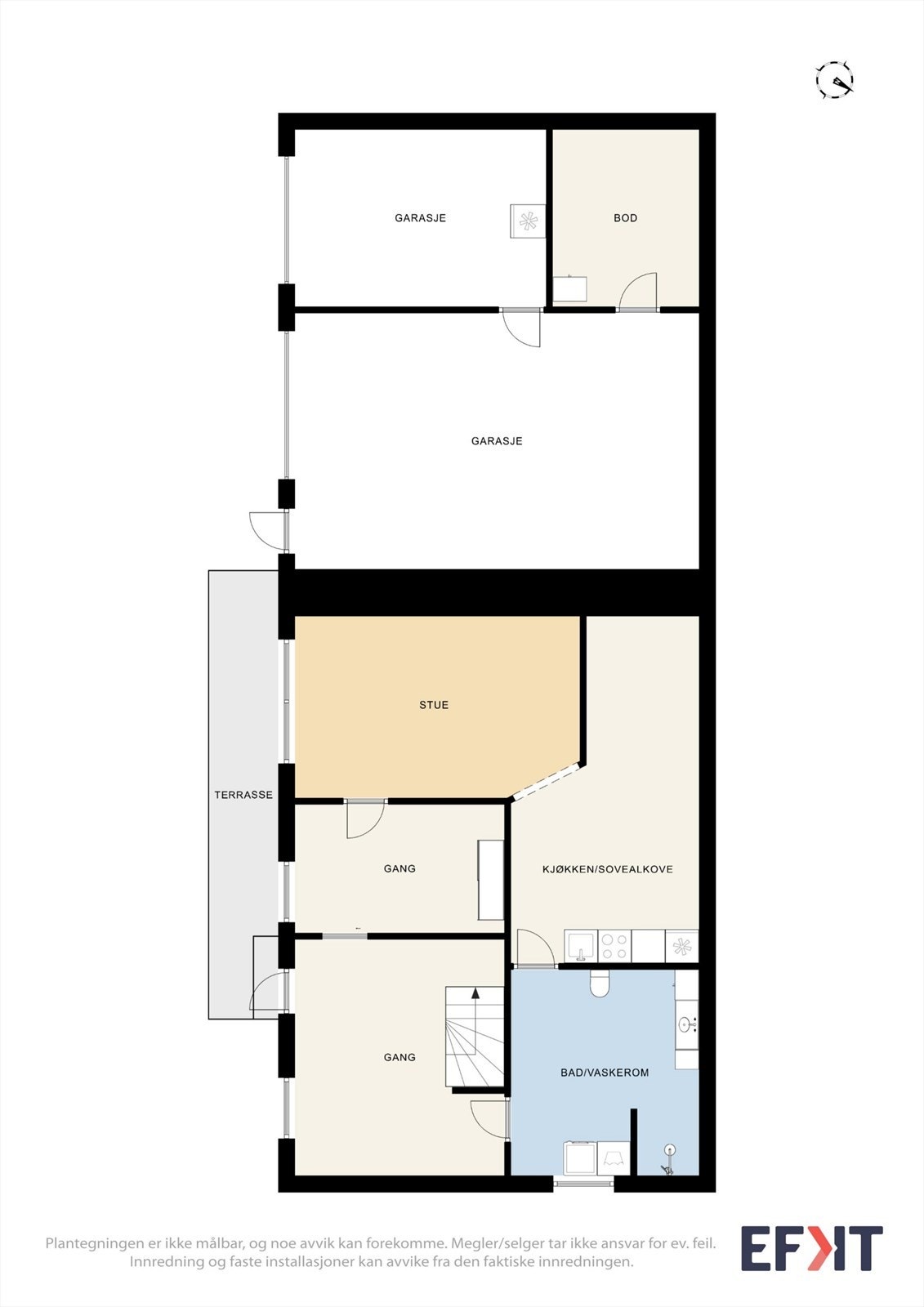 Plantegning 1. etg. Galleribilde