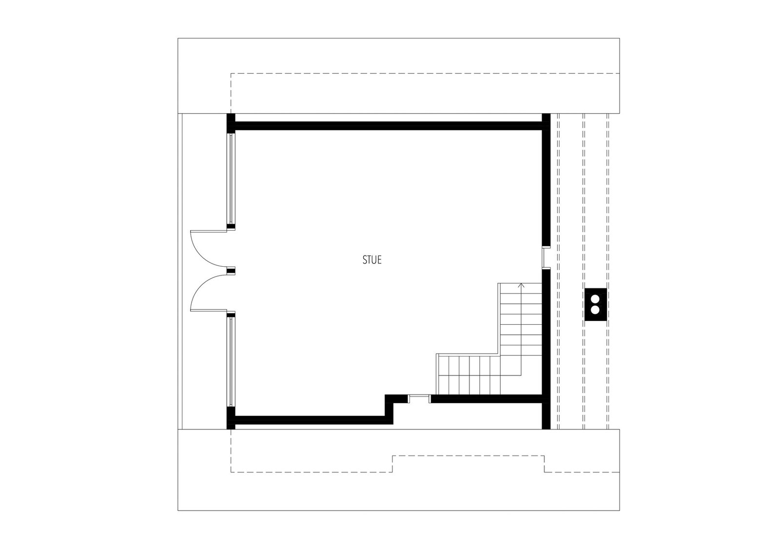 Plantegning loft. Galleribilde