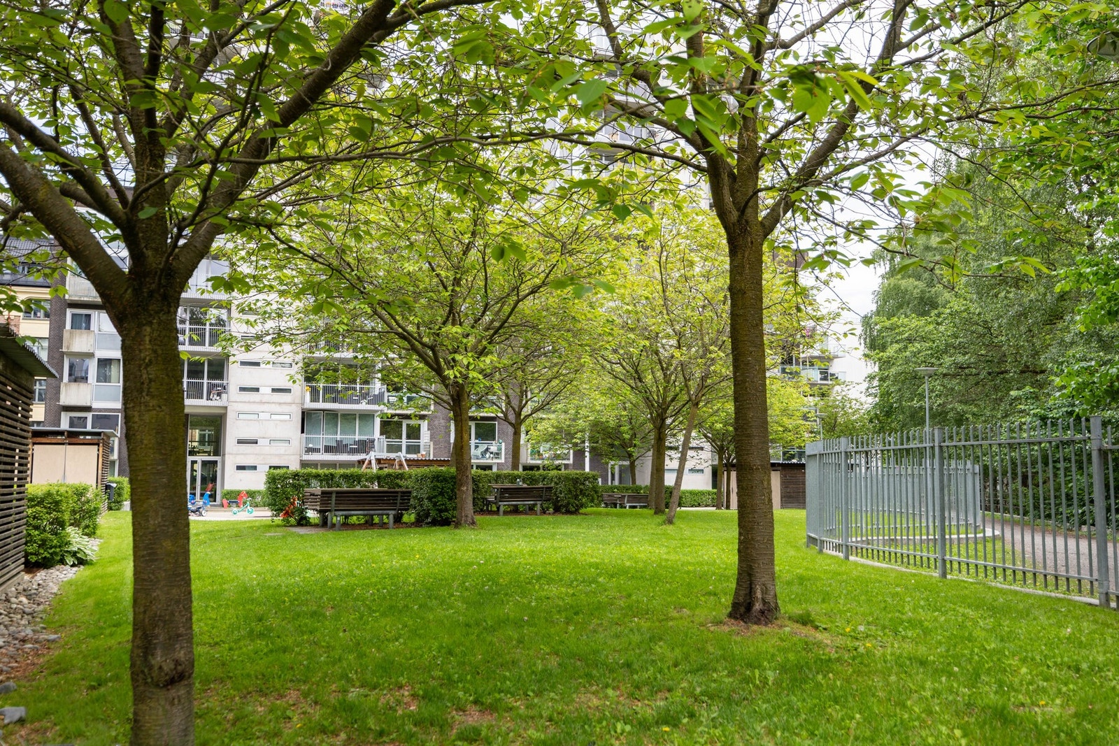 Bakgården er utrolig fin på sommerstid. Galleribilde