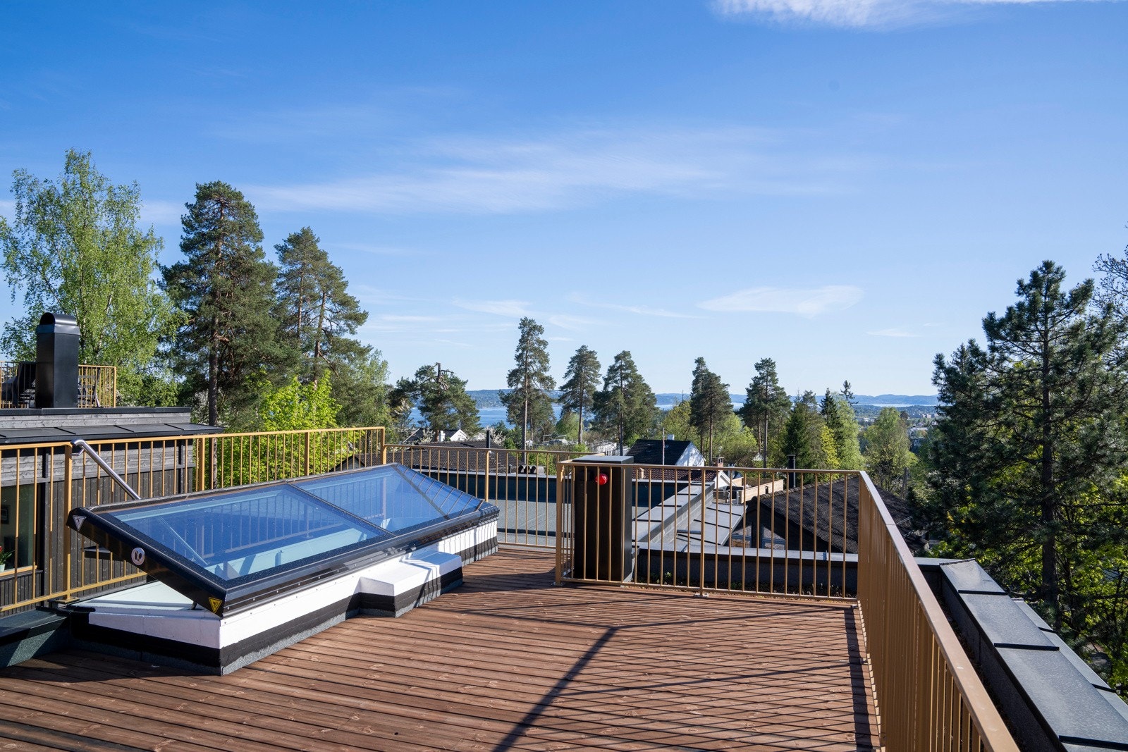 Nydelig utsikt fra takterrassen Galleribilde