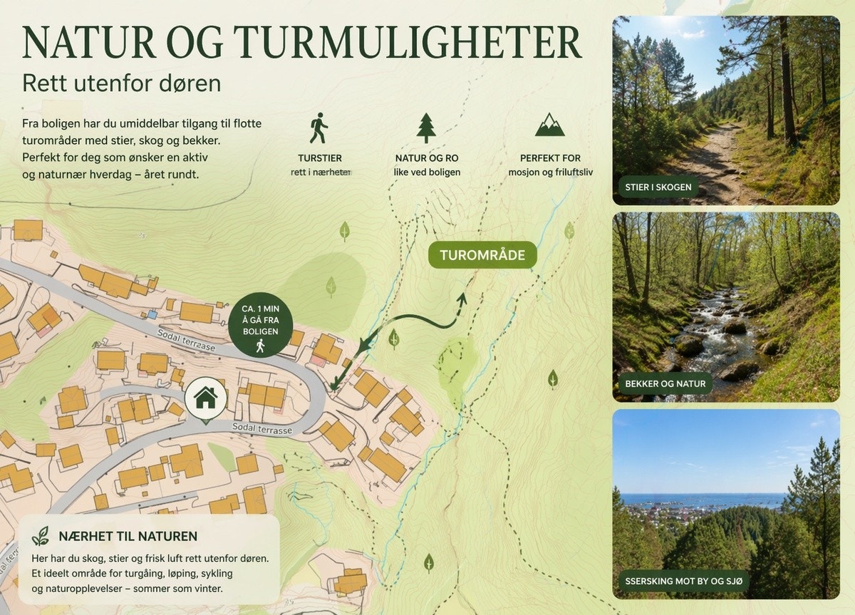 Turområde rett i nærheten Galleribilde
