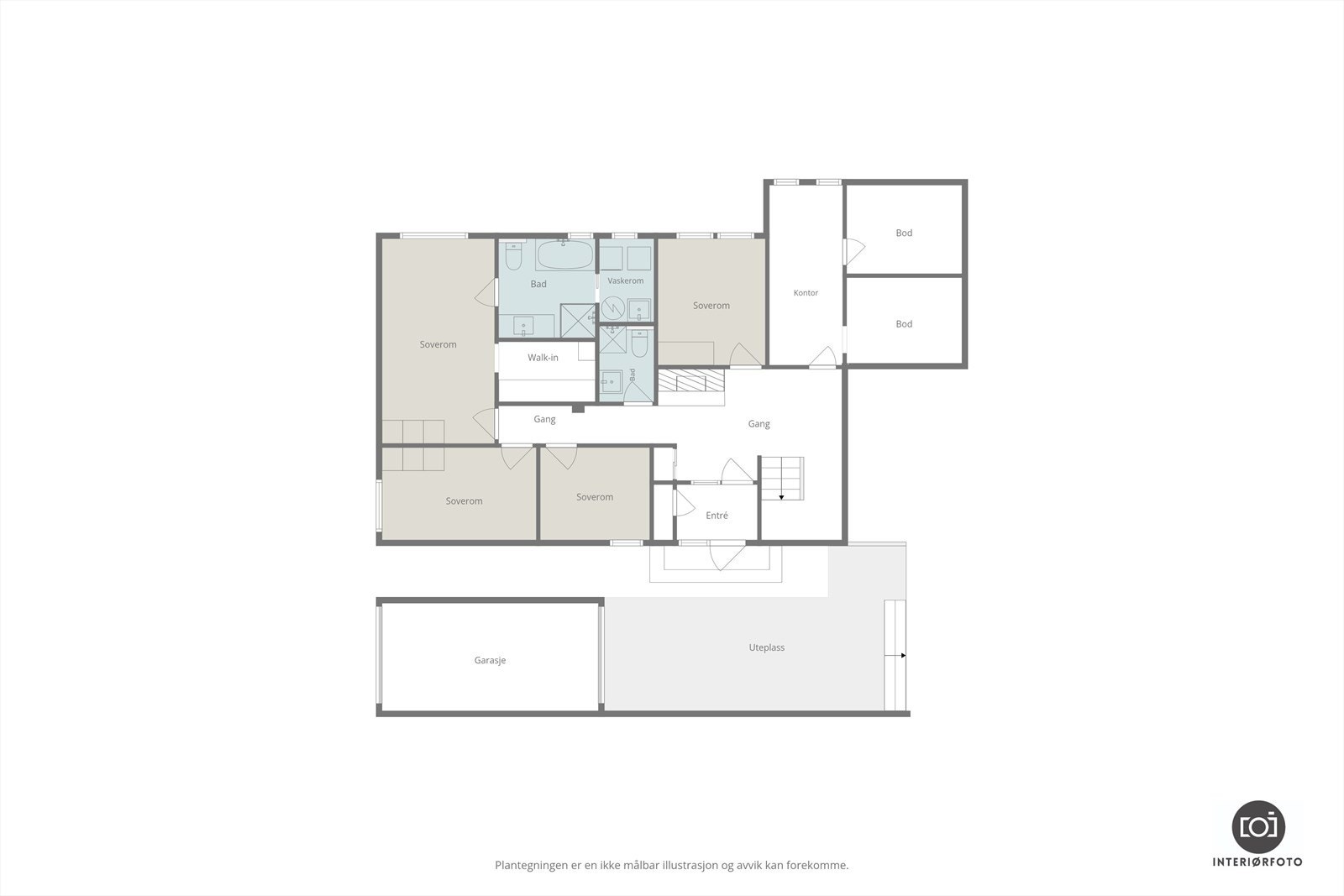 Plantegning Galleribilde
