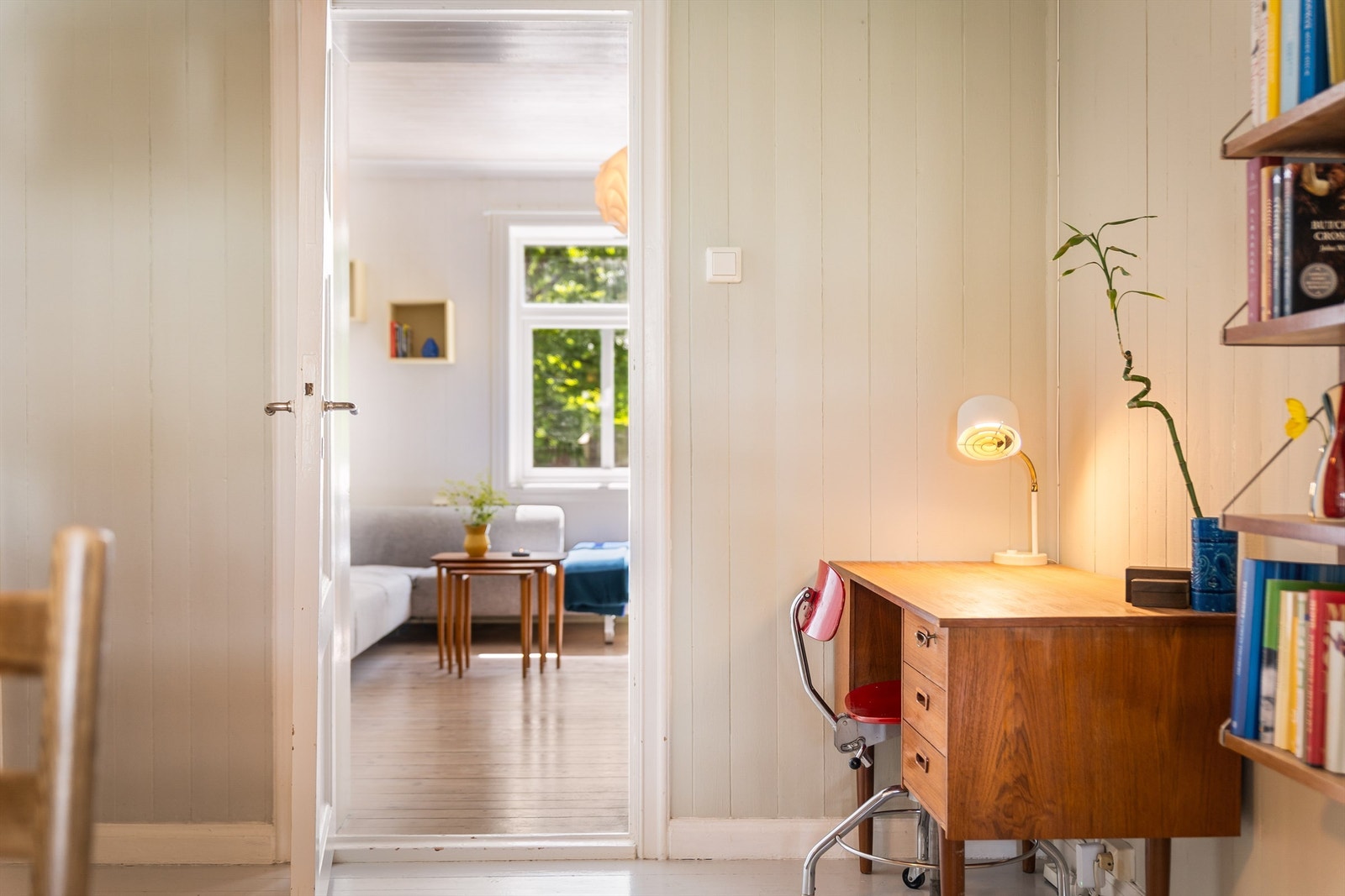 En sjarmerende bygårdsleilighet i populær gate i Sandviken. Galleribilde