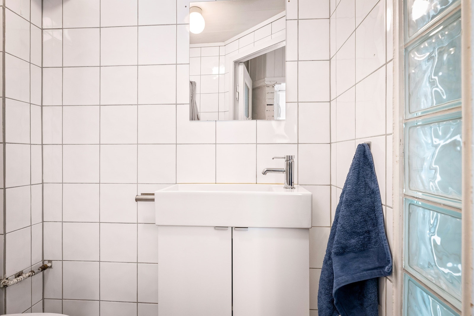 Det er elektrisk gulvvarme på badet. Galleribilde