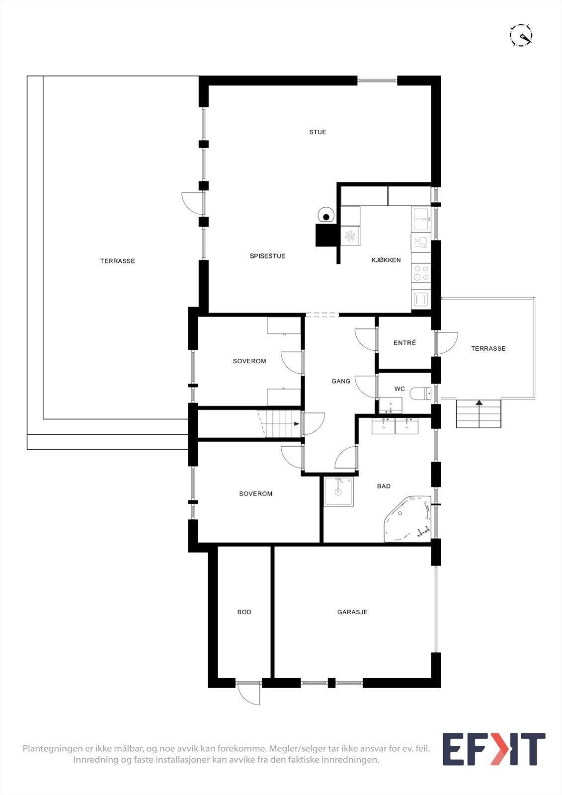 Plantegning hovedetasje Galleribilde