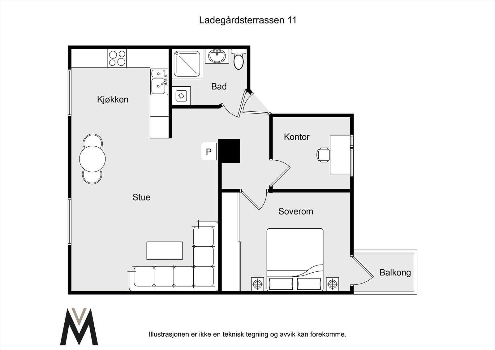 Plantegning Galleribilde