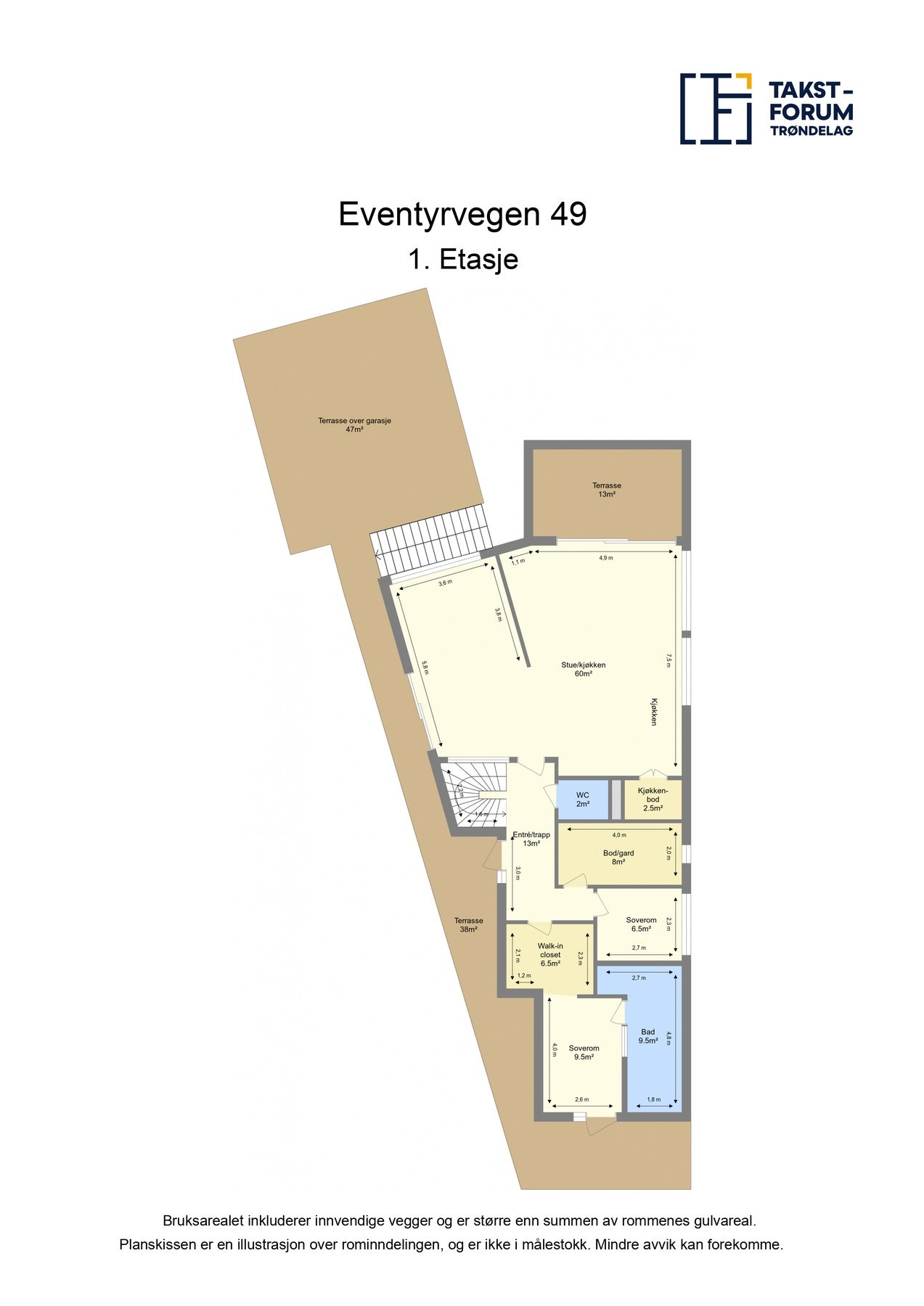 Plantegning 2. etasje Galleribilde