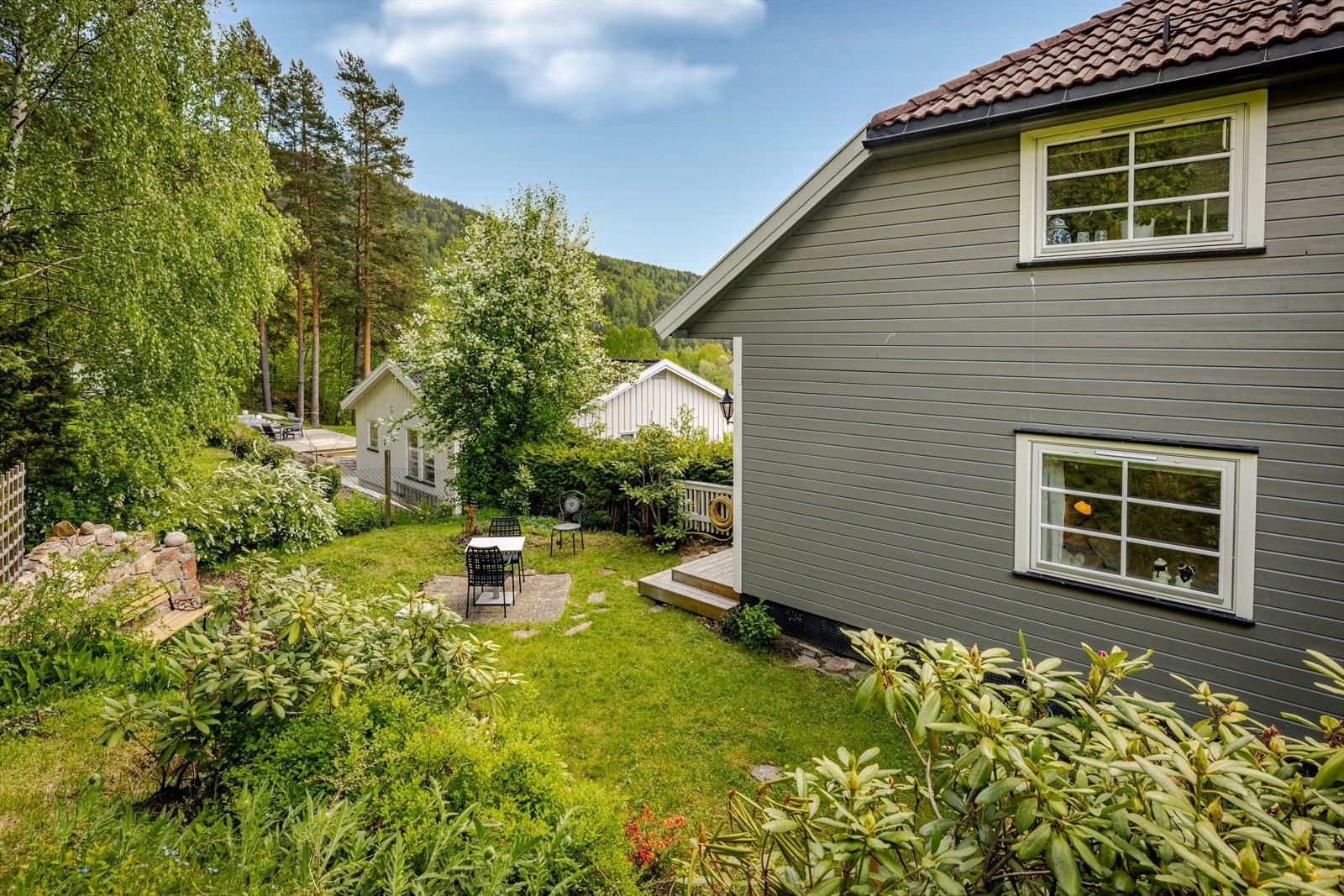 Her er direkte utgang ut på gamle jernbanelinja Galleribilde
