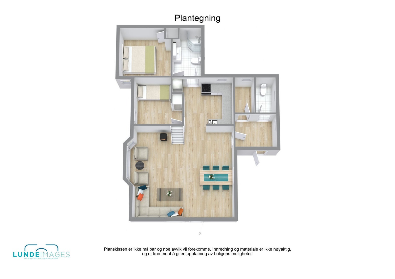 Planskisse 3D - ikke målbar Galleribilde