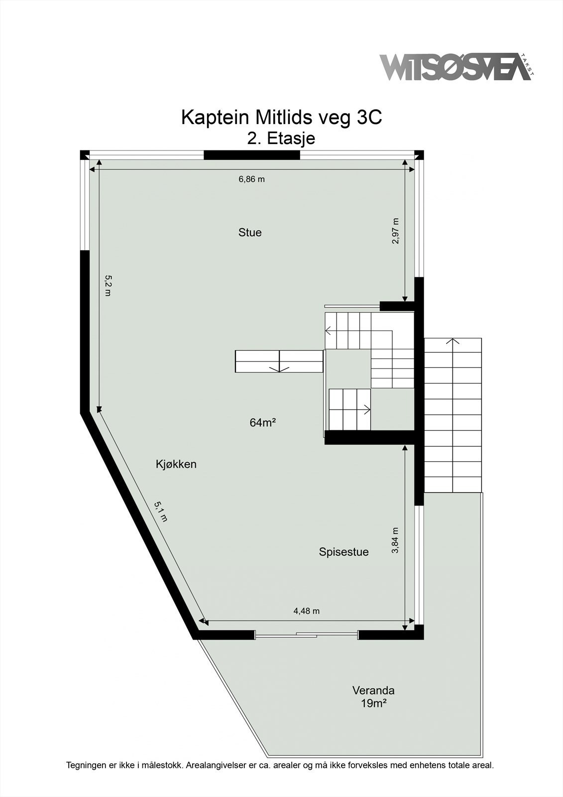 Plantegning andre etasje Galleribilde