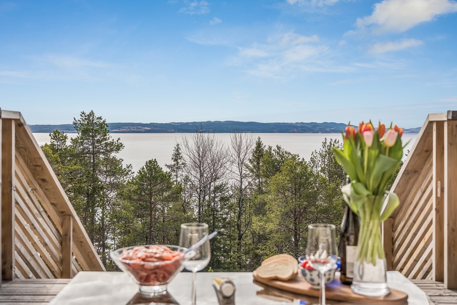 Utsikt fra terrasse Galleribilde