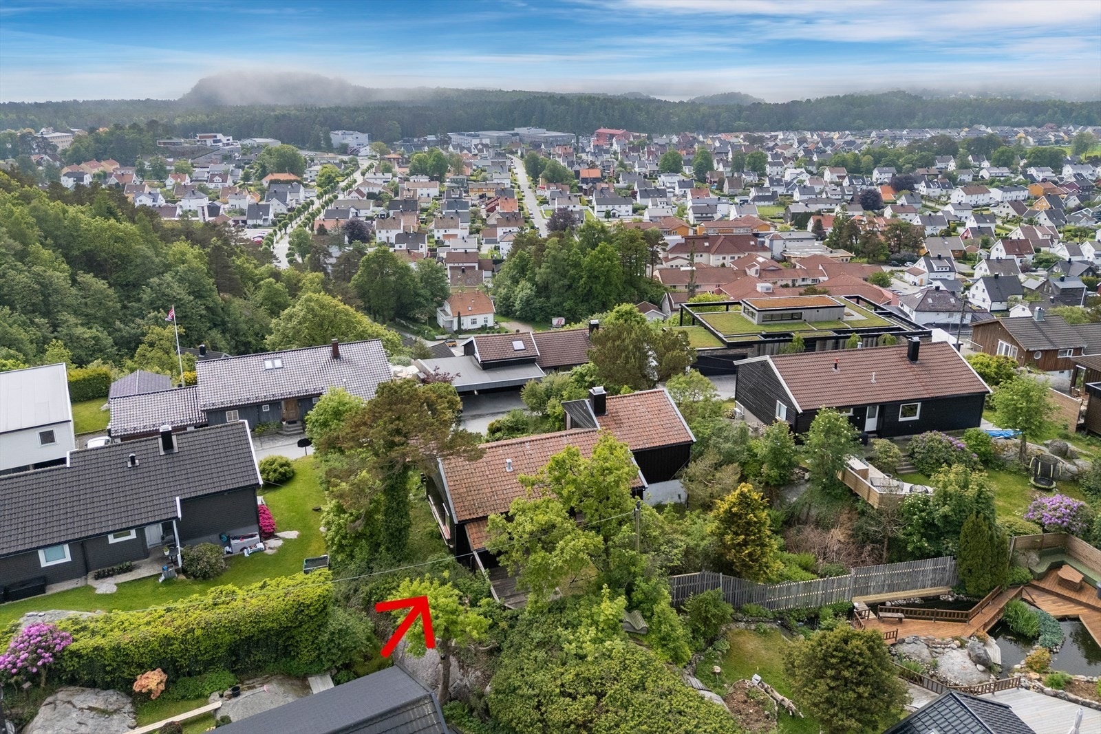 Flott utsikt over Vestnes. Galleribilde