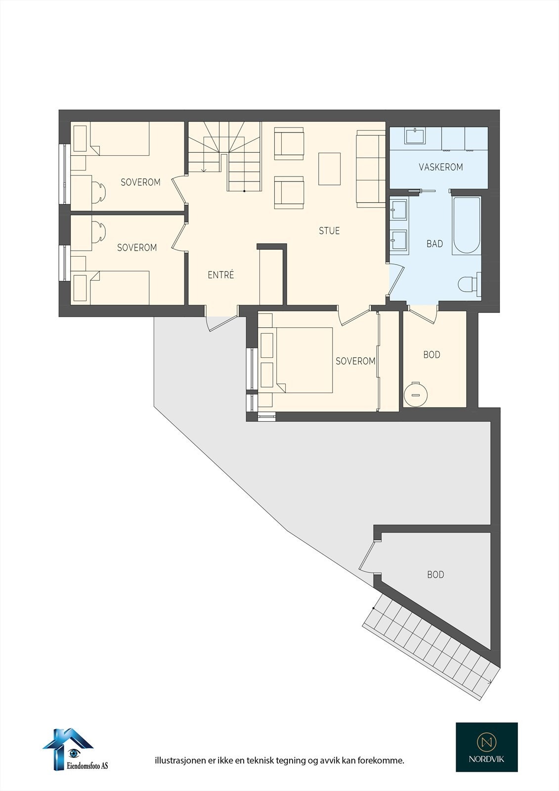 Planskisse 1. Etasje Galleribilde