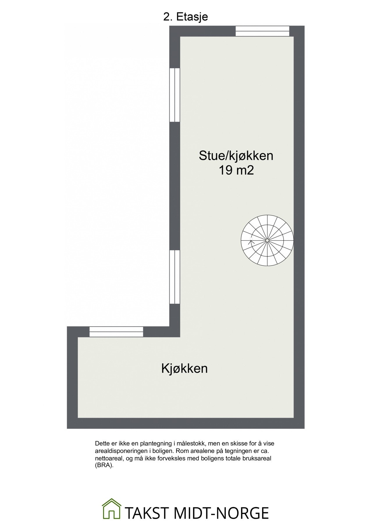 Planskisse 2. etasje. Galleribilde