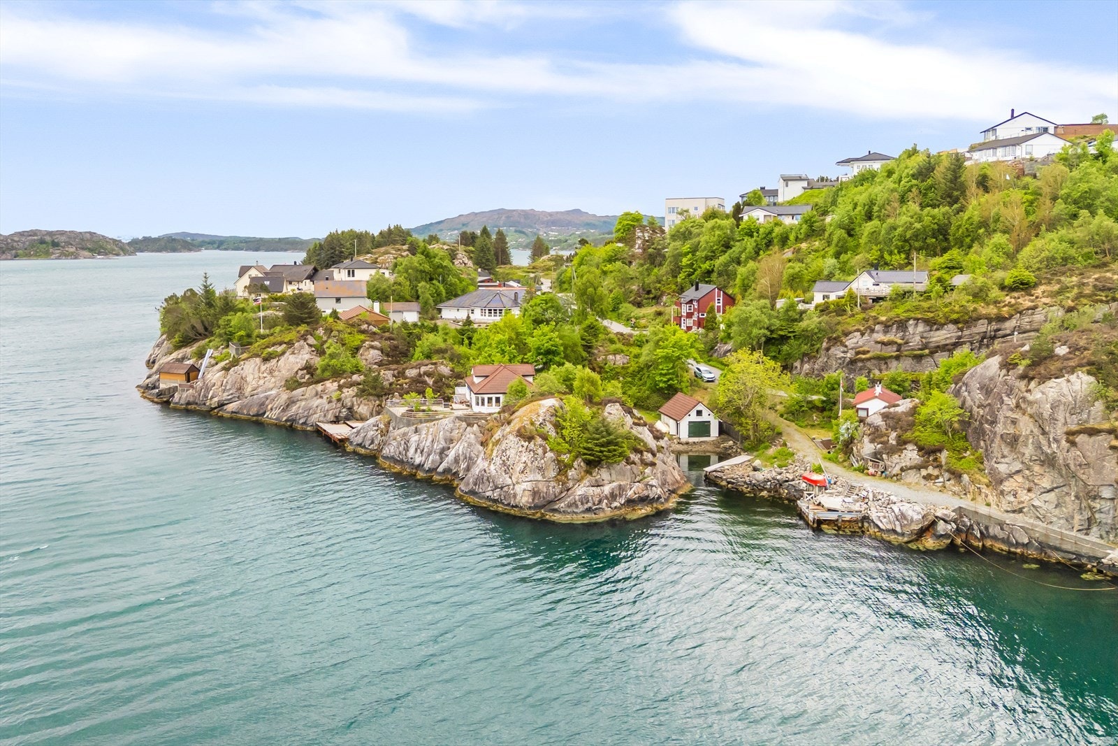 Dronefoto over nærområdet. Galleribilde