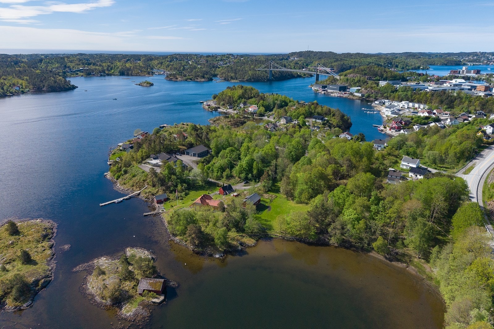 Nærområdet byr på gode turmuligheter i skog og mark. Galleribilde