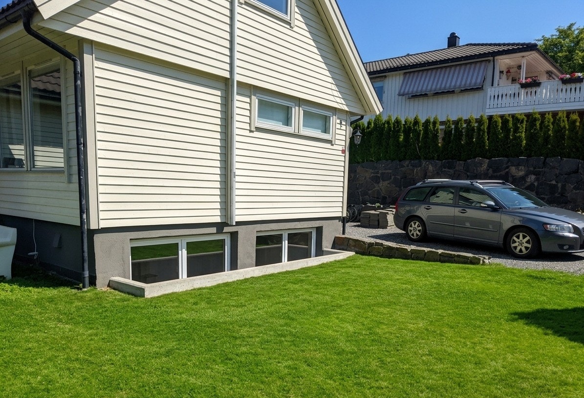 Solrik uteplass og parkering for inntil 2 biler Galleribilde