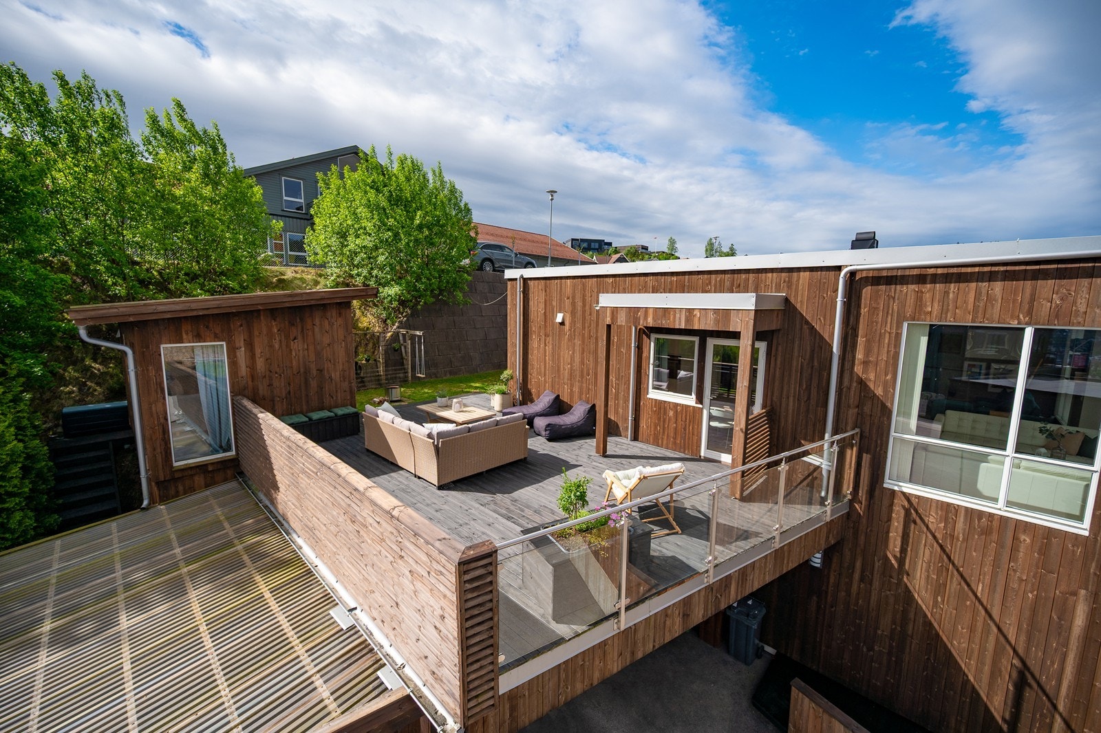 Takterrasse over garasjen Galleribilde