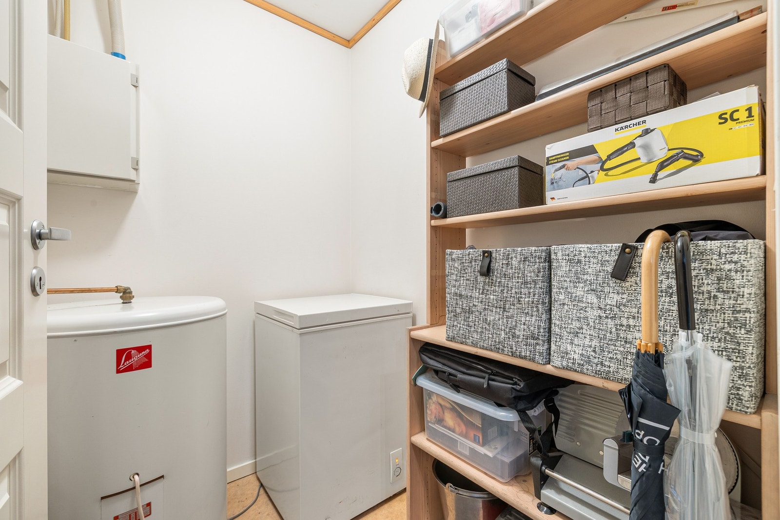 Intern bod på 2,5 kvm. Leiligheten disponerer også to eksterne boder på loft. Galleribilde