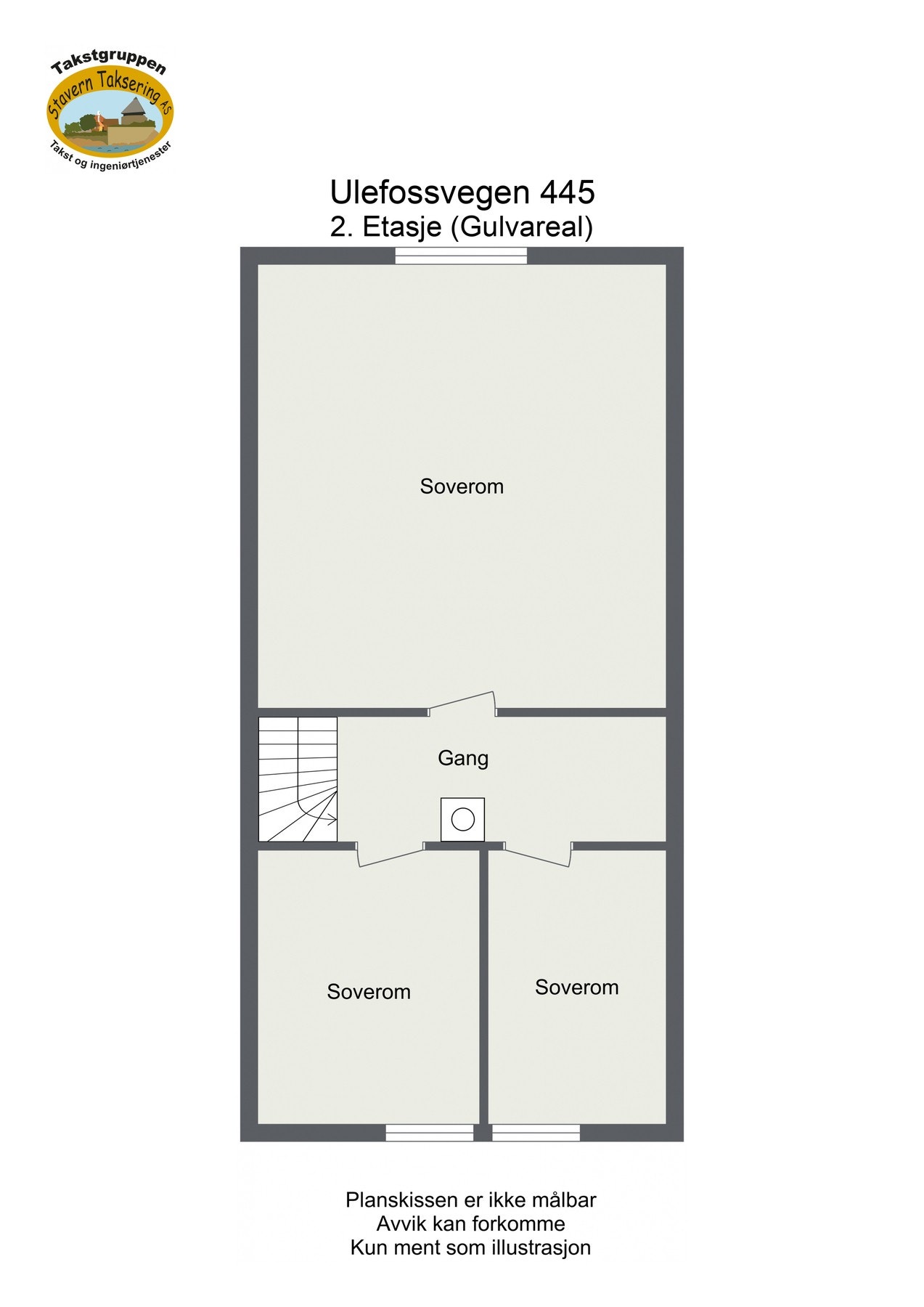 Plantegning for 2. etg. Galleribilde
