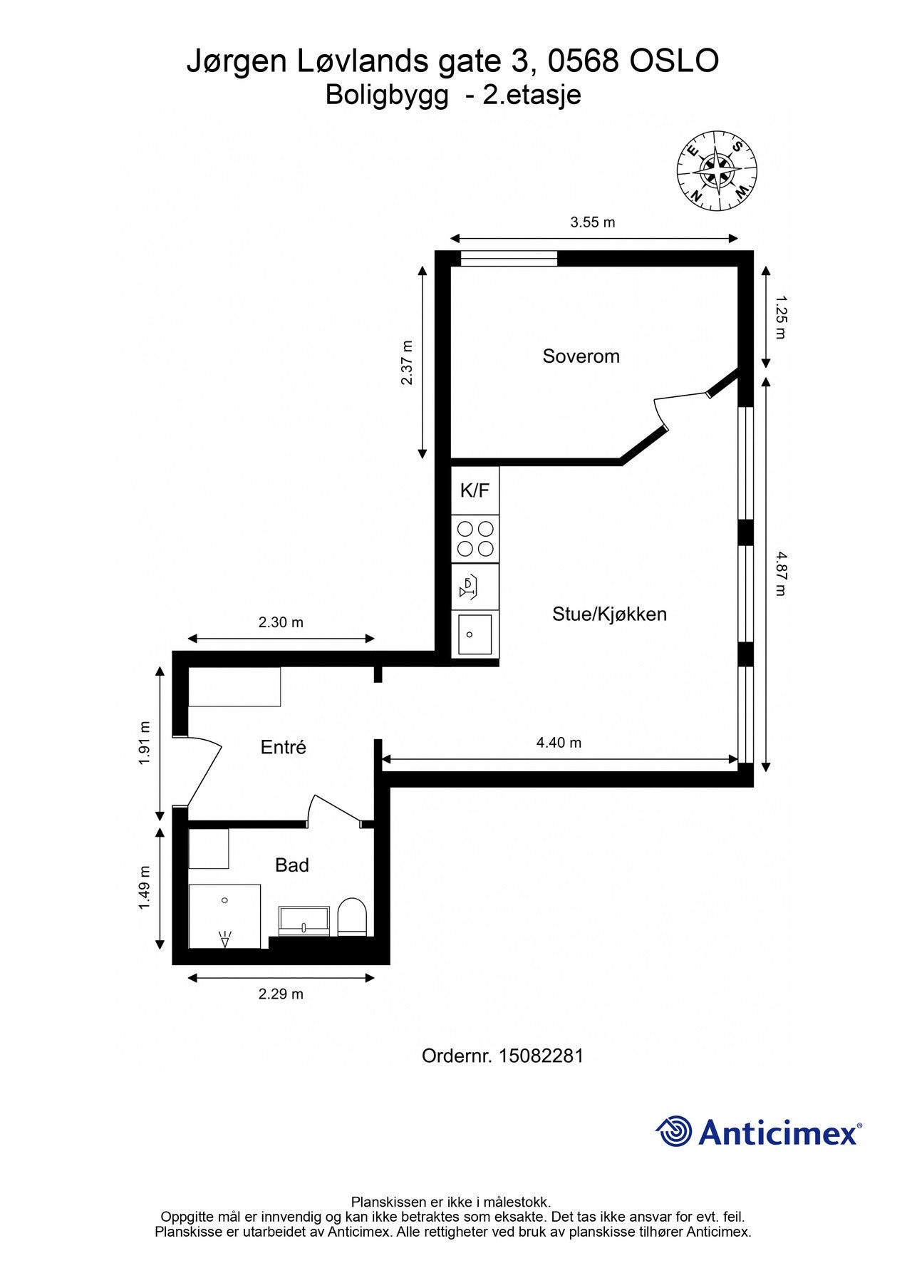Planskisse. Galleribilde