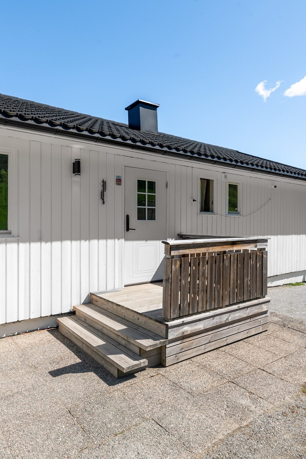 Boligens kledning og taktekke ble skiftet i 2007. Galleribilde