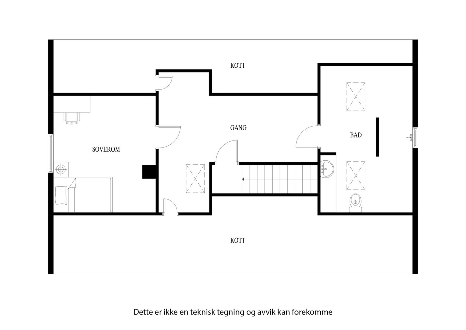 Planløsning for 2.etasje Galleribilde