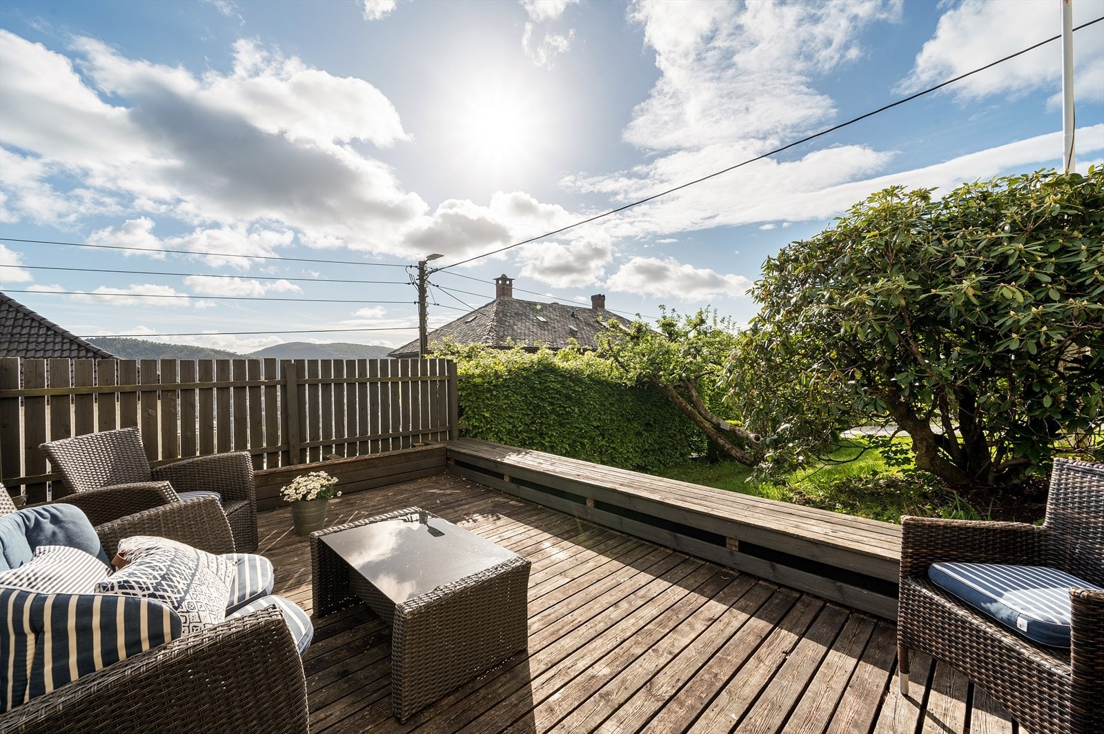 - Terrasse med gode solforhold - Galleribilde