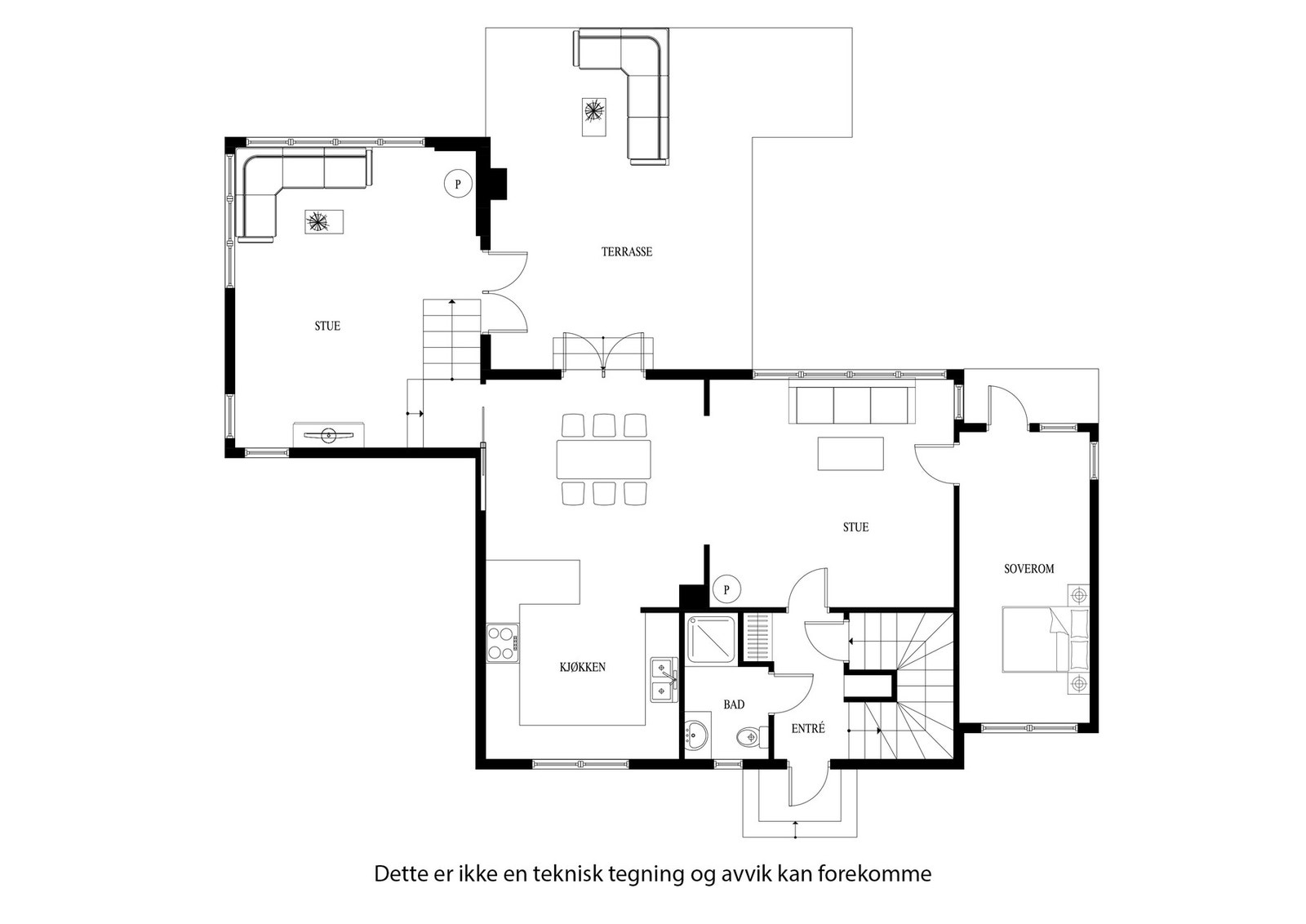 Plantegning hovedplan Galleribilde
