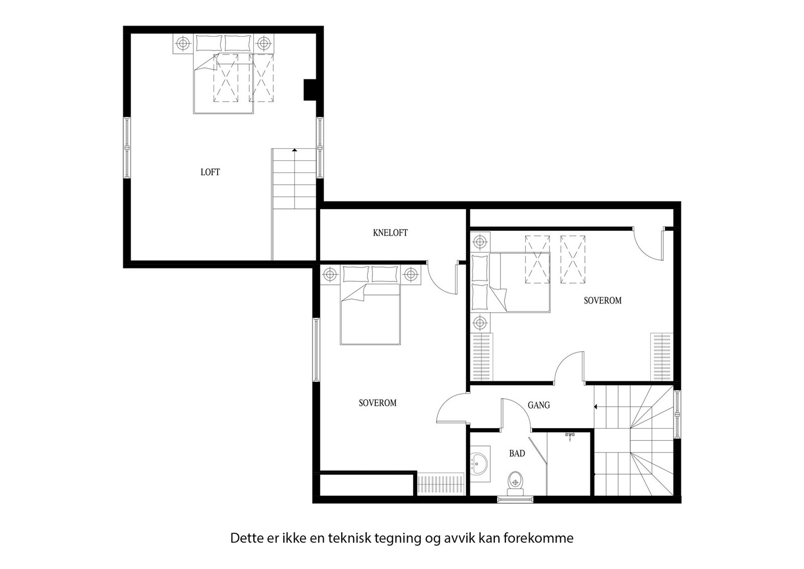 Plantegning 2. etasje Galleribilde