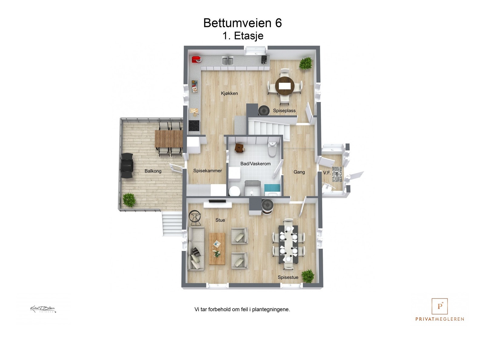 Plantegning 1. etasje Galleribilde