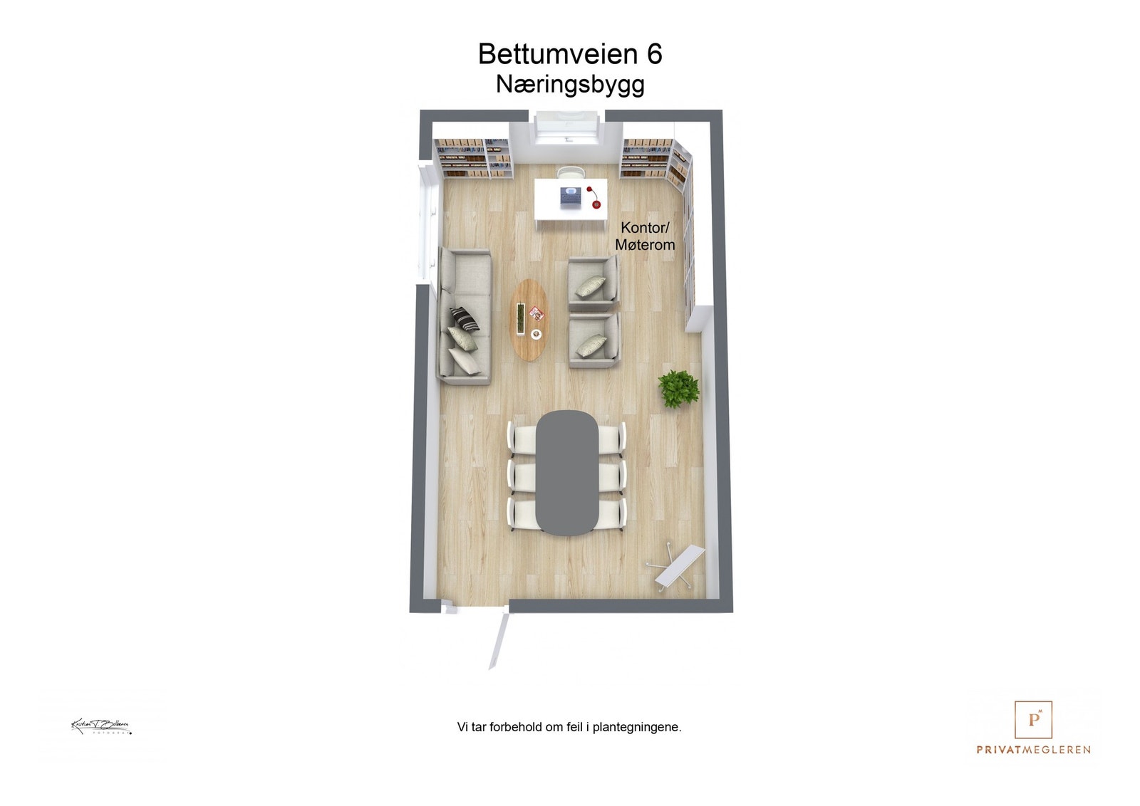 Plantegning næringsbygg Galleribilde