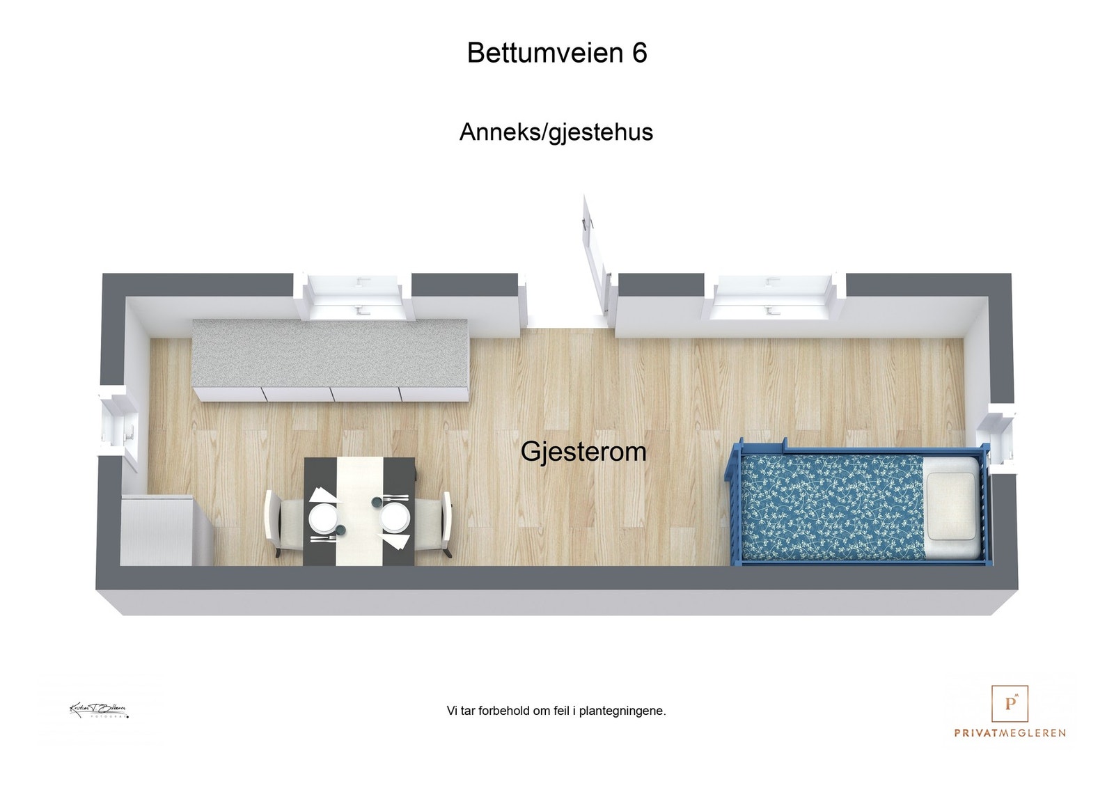 Plantegning anneks Galleribilde