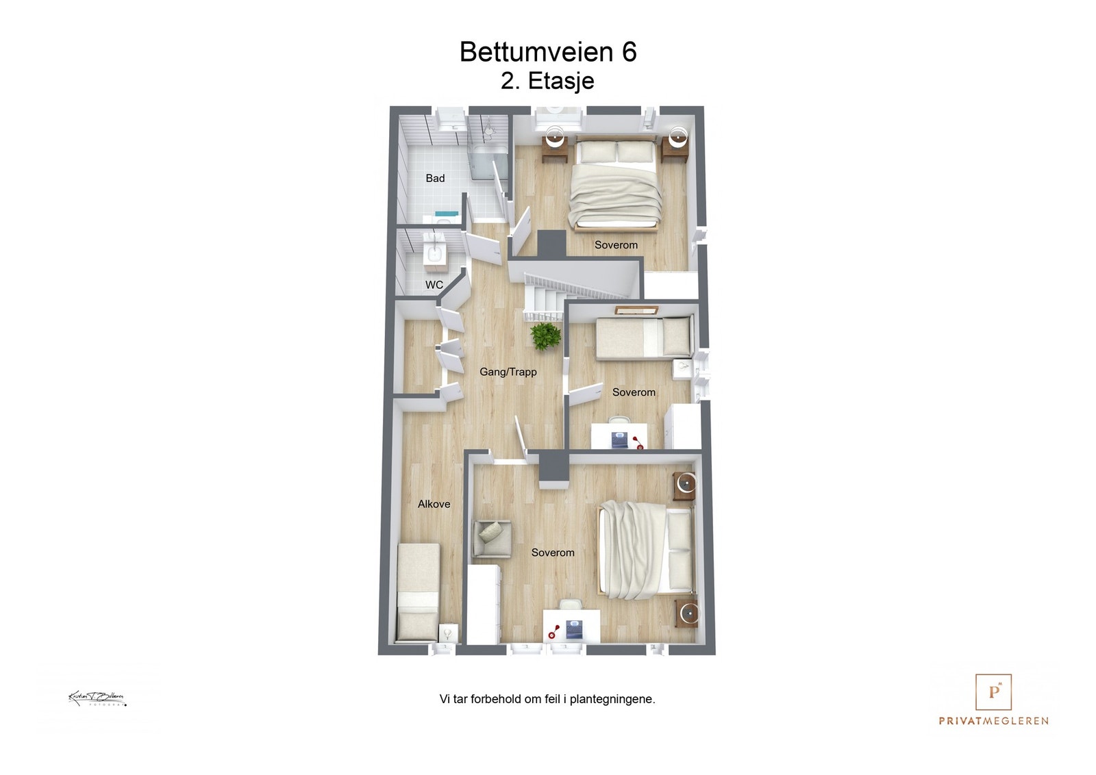 Plantegning 2. etasje Galleribilde