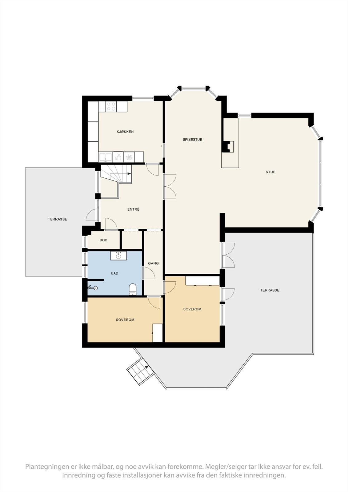 Plantegning hovedetasje Galleribilde
