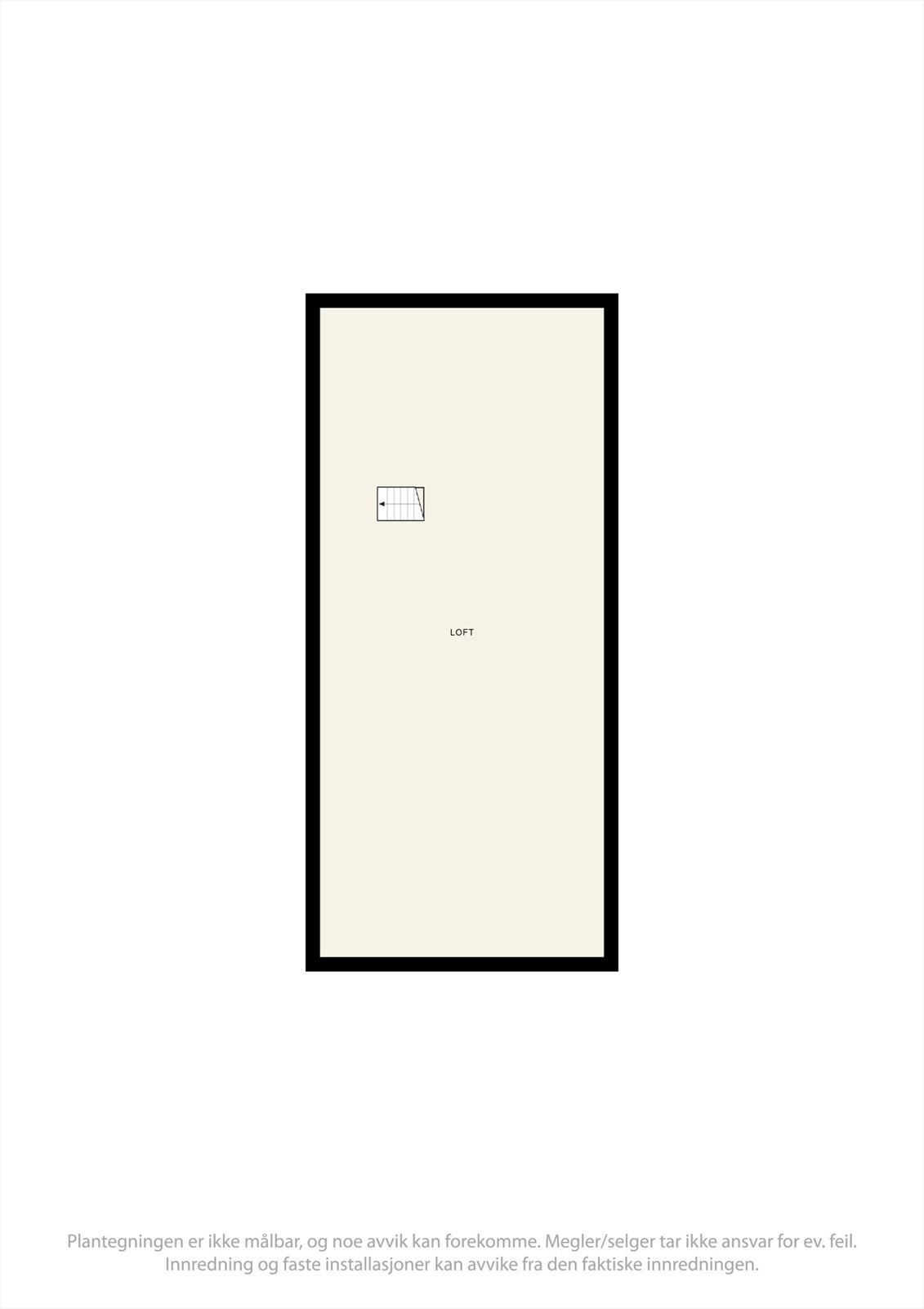 Plantegning loft Galleribilde