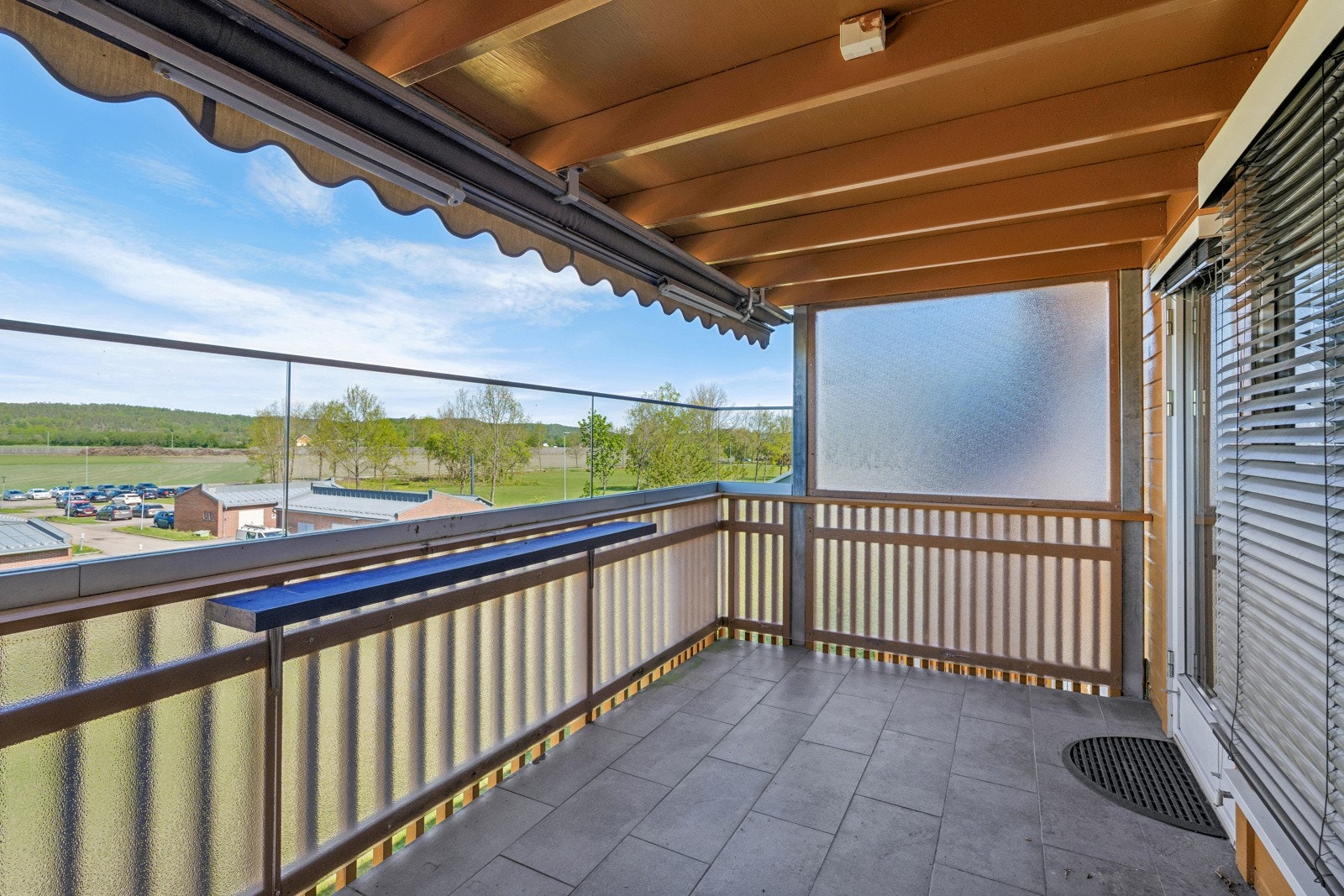 Balkong som er overbygget. Galleribilde