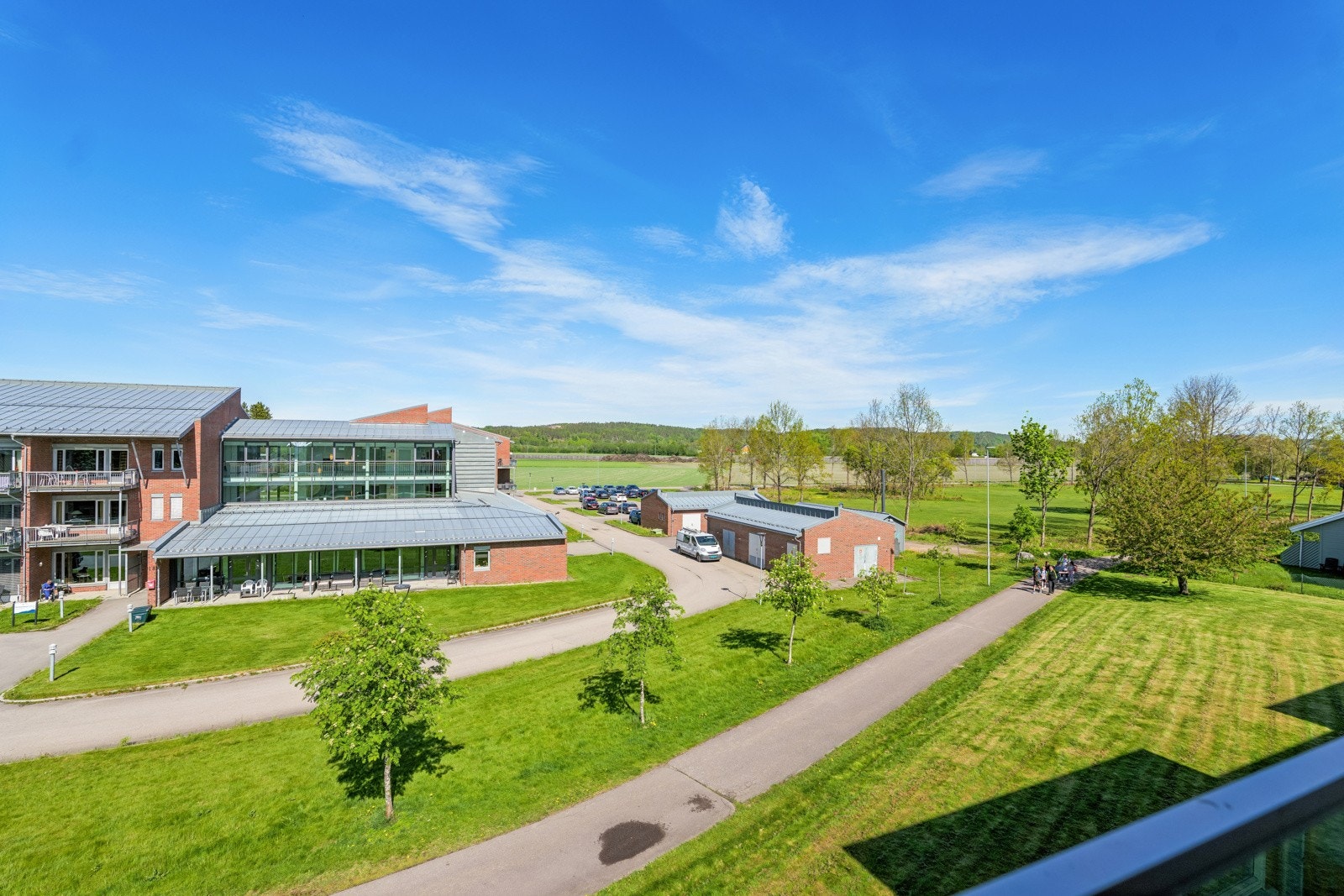 Utsikt fra balkongen Galleribilde