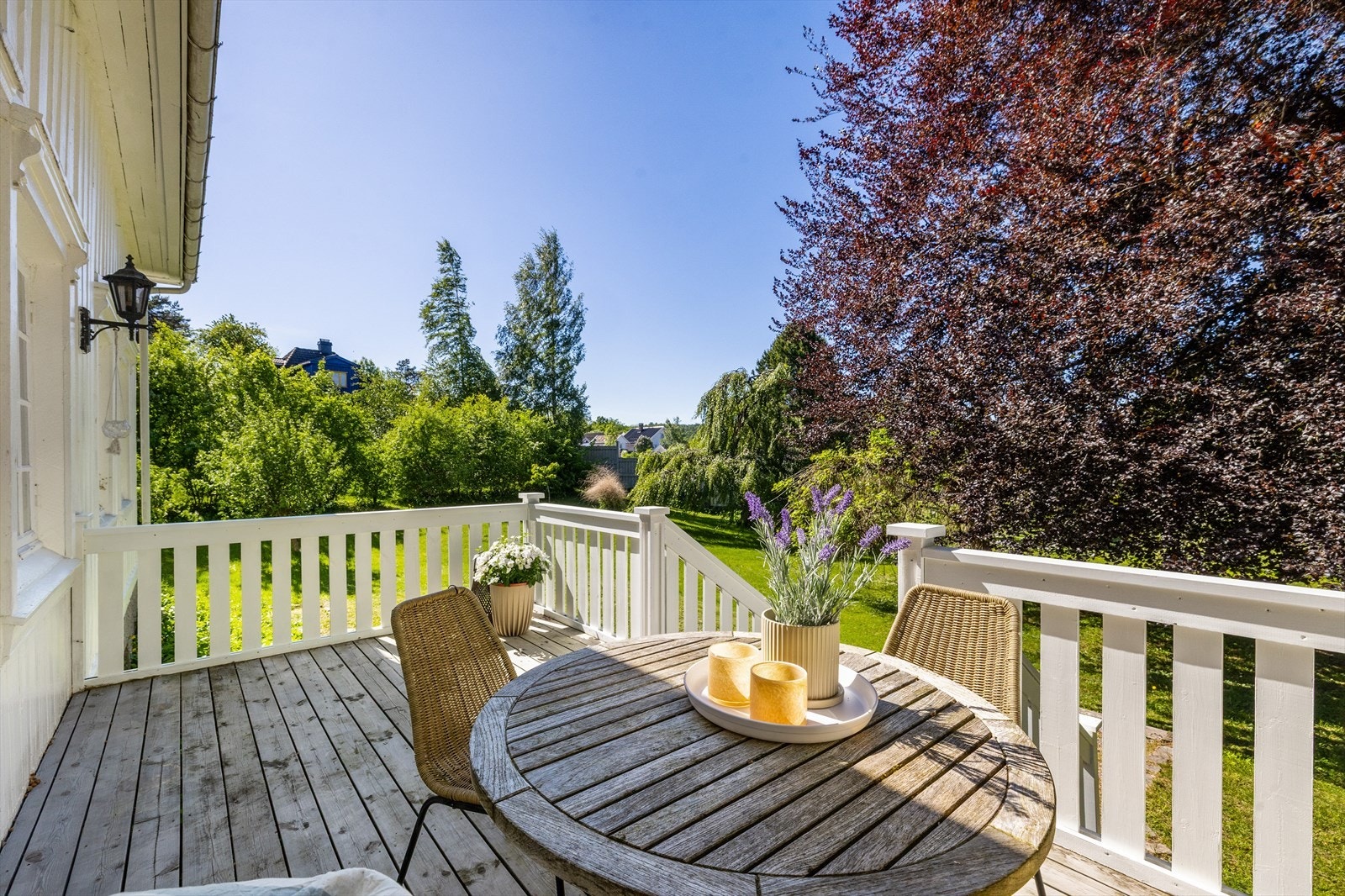 Koselige terrasse Galleribilde