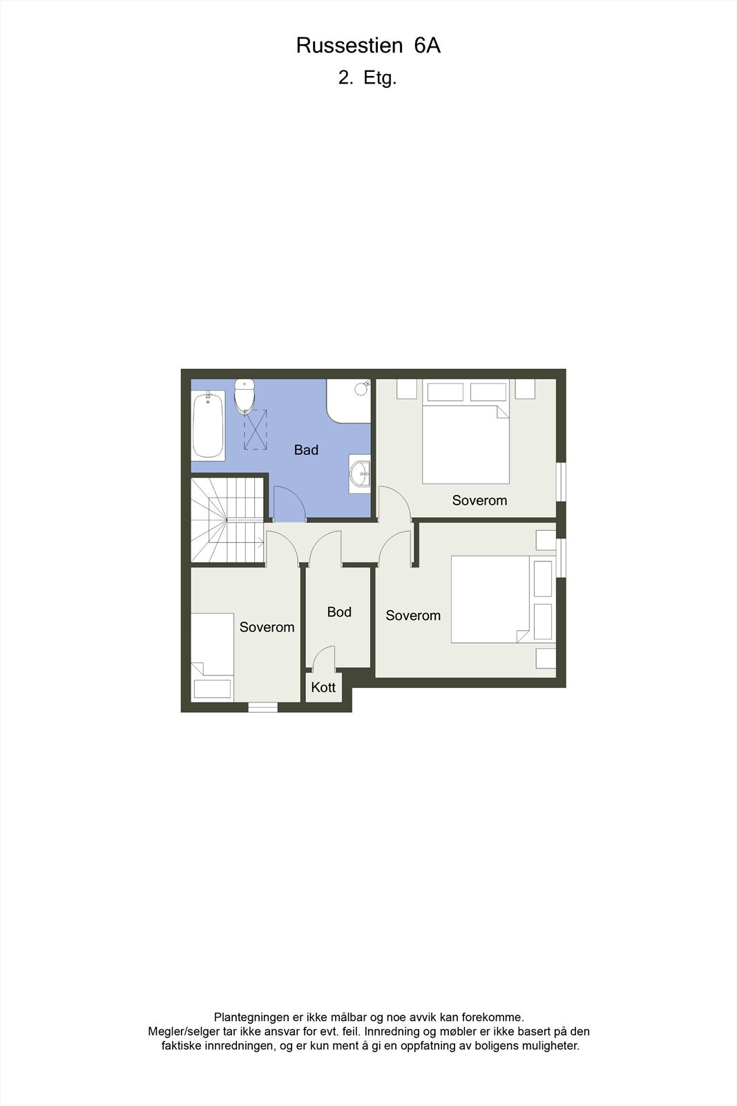 Planskisse 2D - 2. etasje Galleribilde
